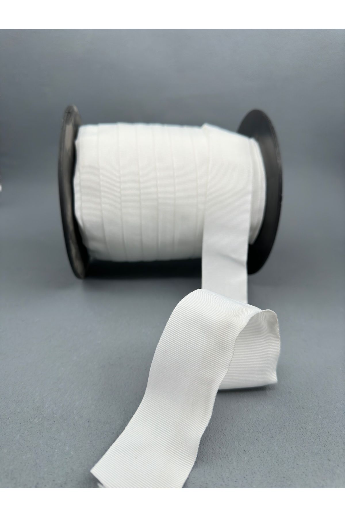 paşateks since 1995 şekil Panglică Grosgrain Poliester Color Ecru 4 Cm - 5 Metri - One Size