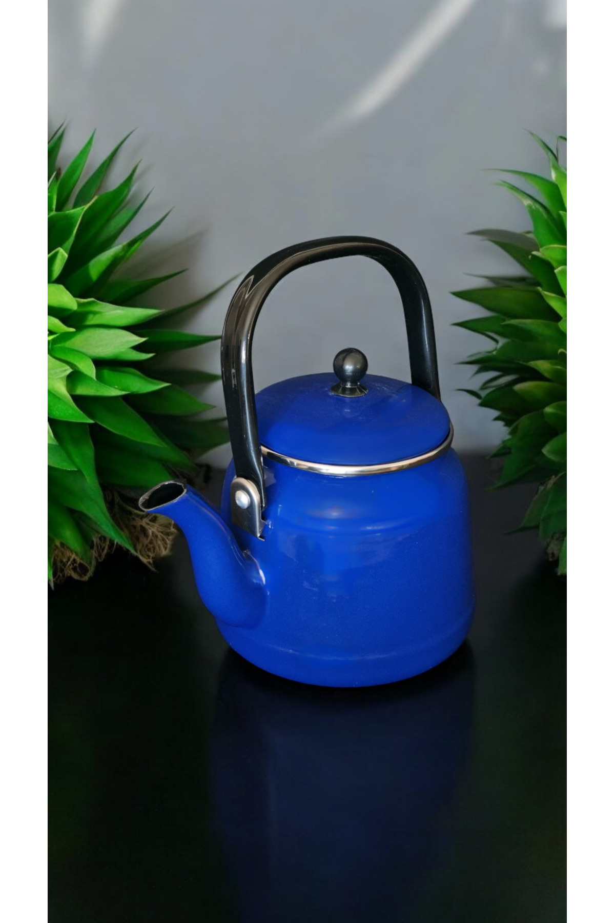 Emaye Demlik Üstten Saplı 2 Litre Lacivert