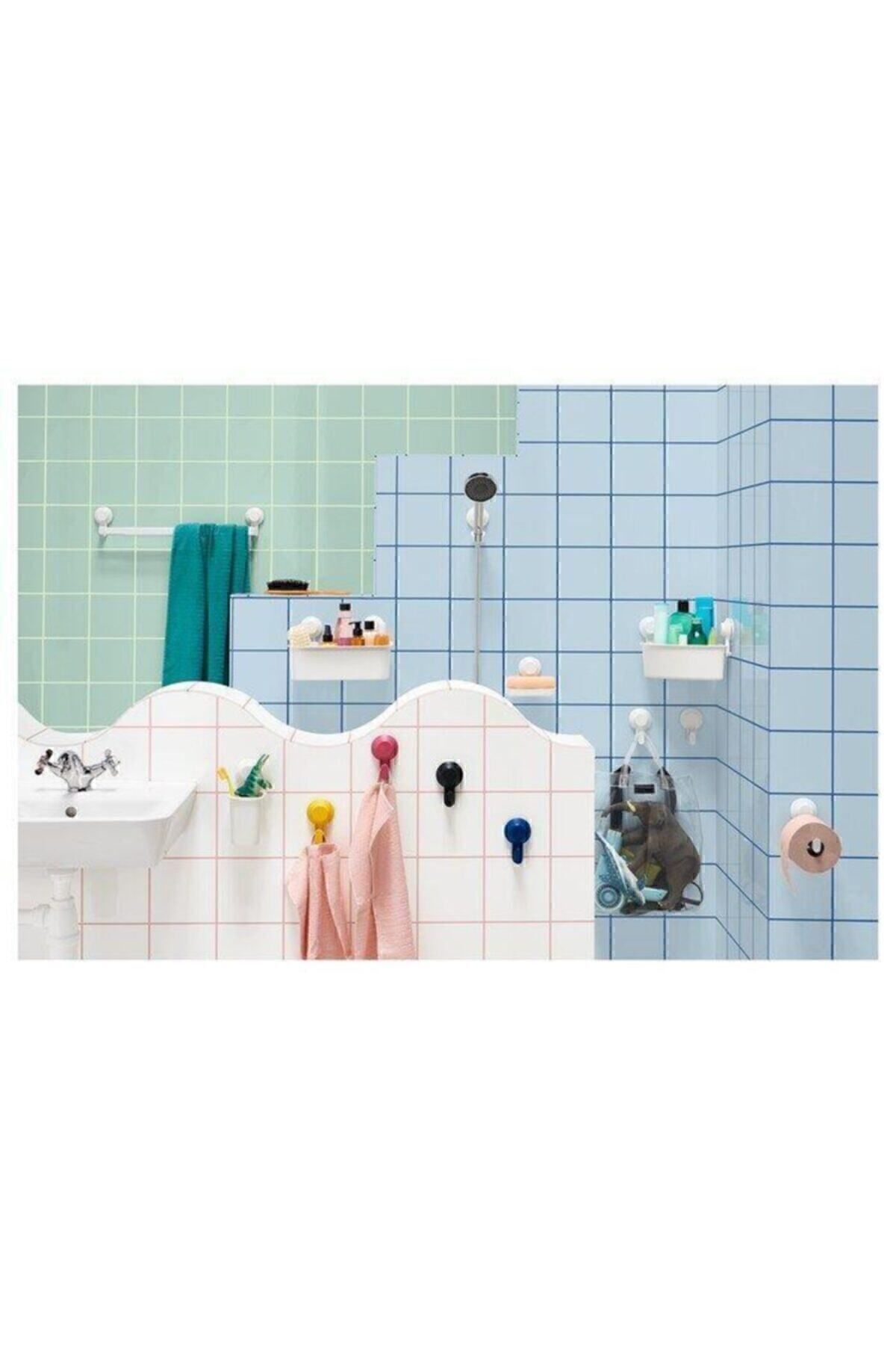 IKEA-Bathroom Toilet Paper Holder with Suction Cup 15 Cm Easily Installed Without Tool Needed 8