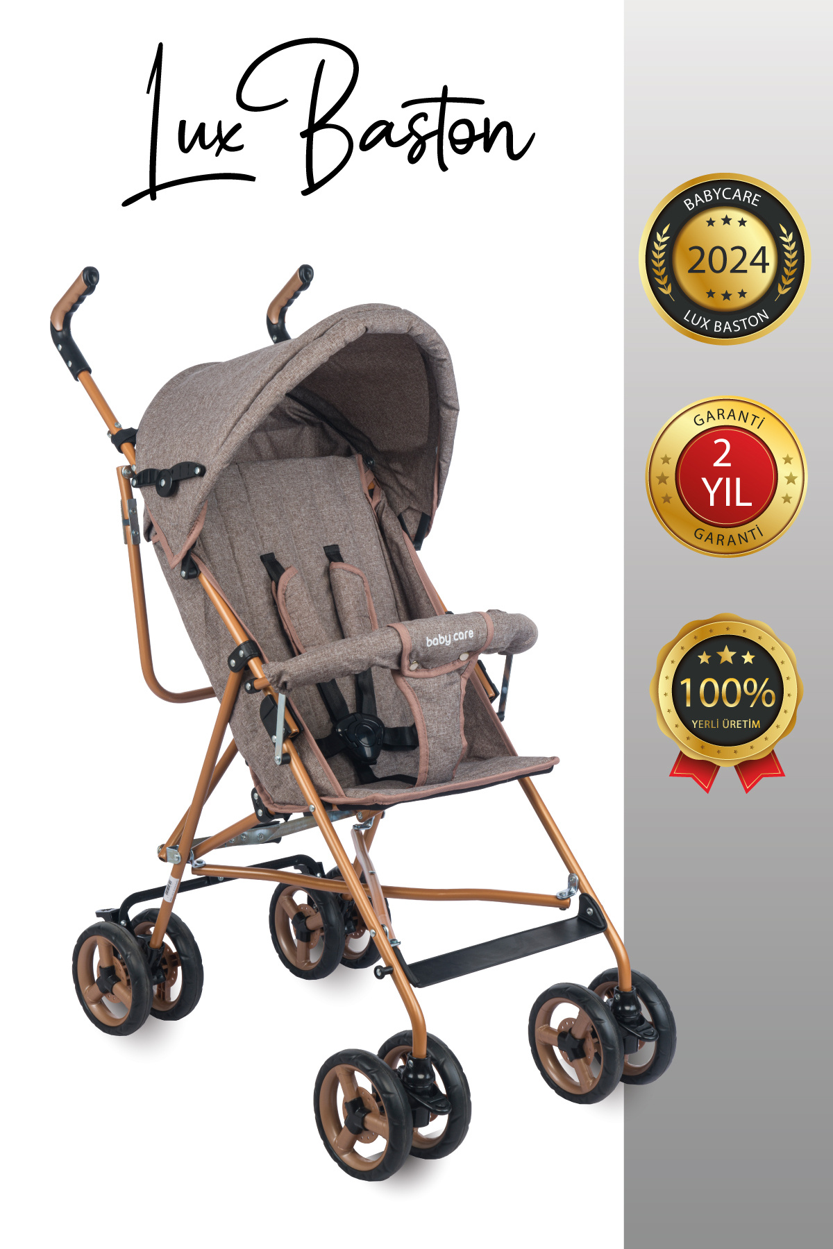 Baby Care Lüks Baston Kahverengi Puset