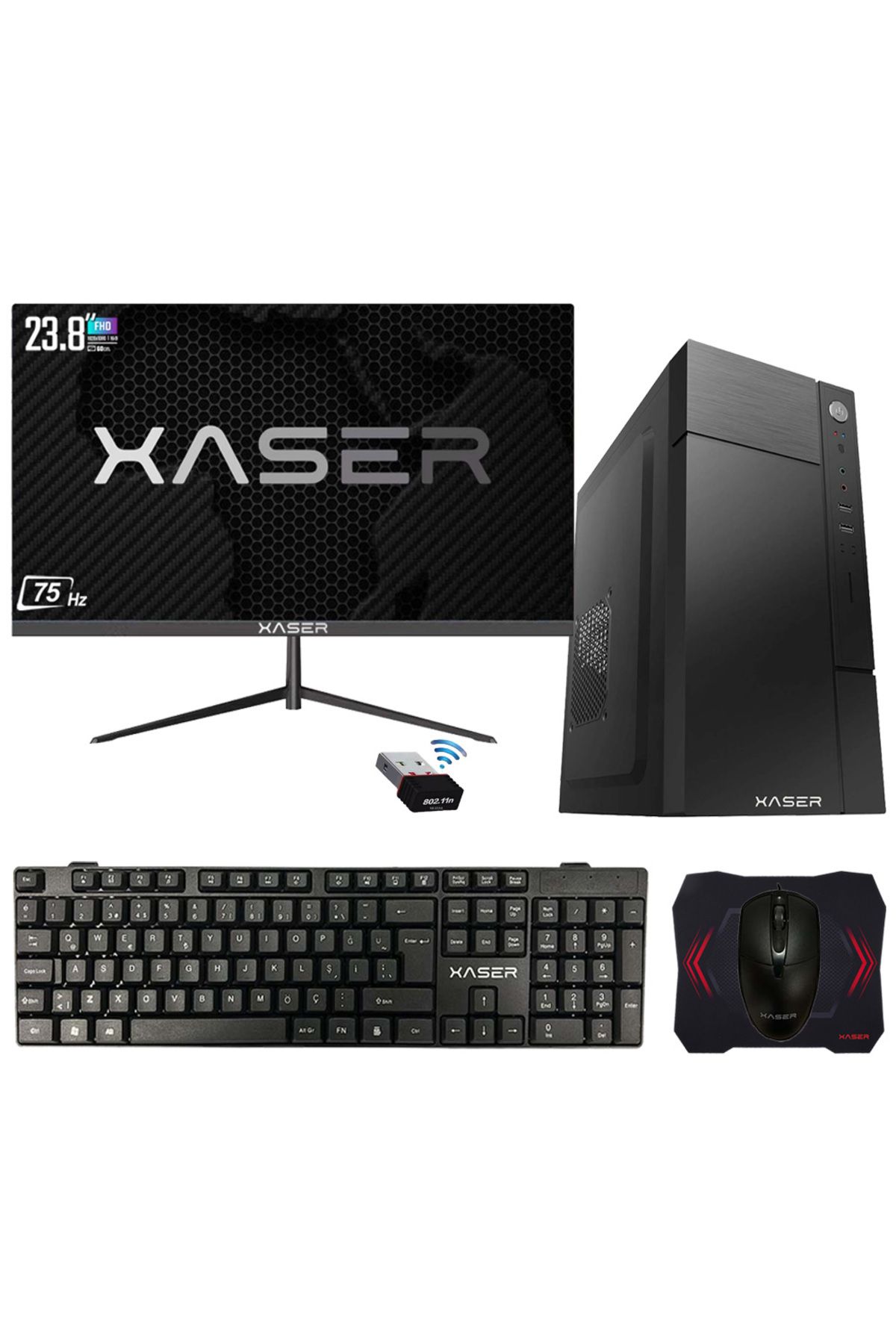 Xsr395 i5 2400 8GB Ram 512GB SSD 23.8" Monitör Masaüstü Ofis Bilgisayarı