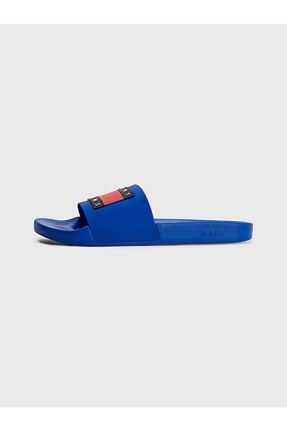 دمپایی آبی مردانه آرم برند آقایان Eva Base County Ticking لاستیک ترموپلاستیک مخلوط Saya Blue TE Tommy Hilfiger