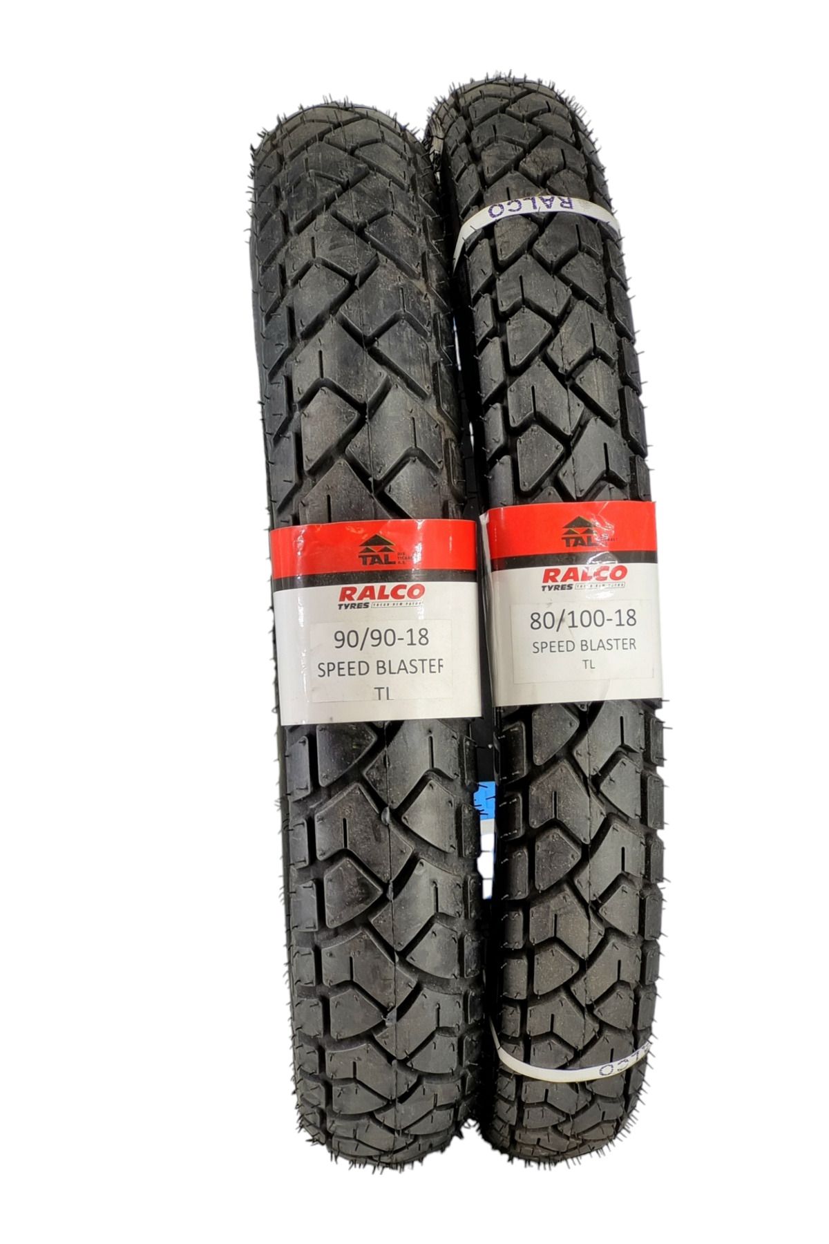 RALCO TYRES HONDA CB 125 ACE LASTİK TAKIMI 80/100-18 VE 90/90-18 TL (TUBELESS - DUBLEKS) SPEEDBLASTERACE