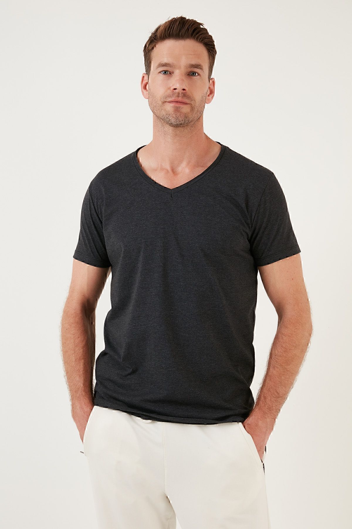 تیشرت مردانه خاکستری بوراتی | 5412001 اورجینال - تصویر 3