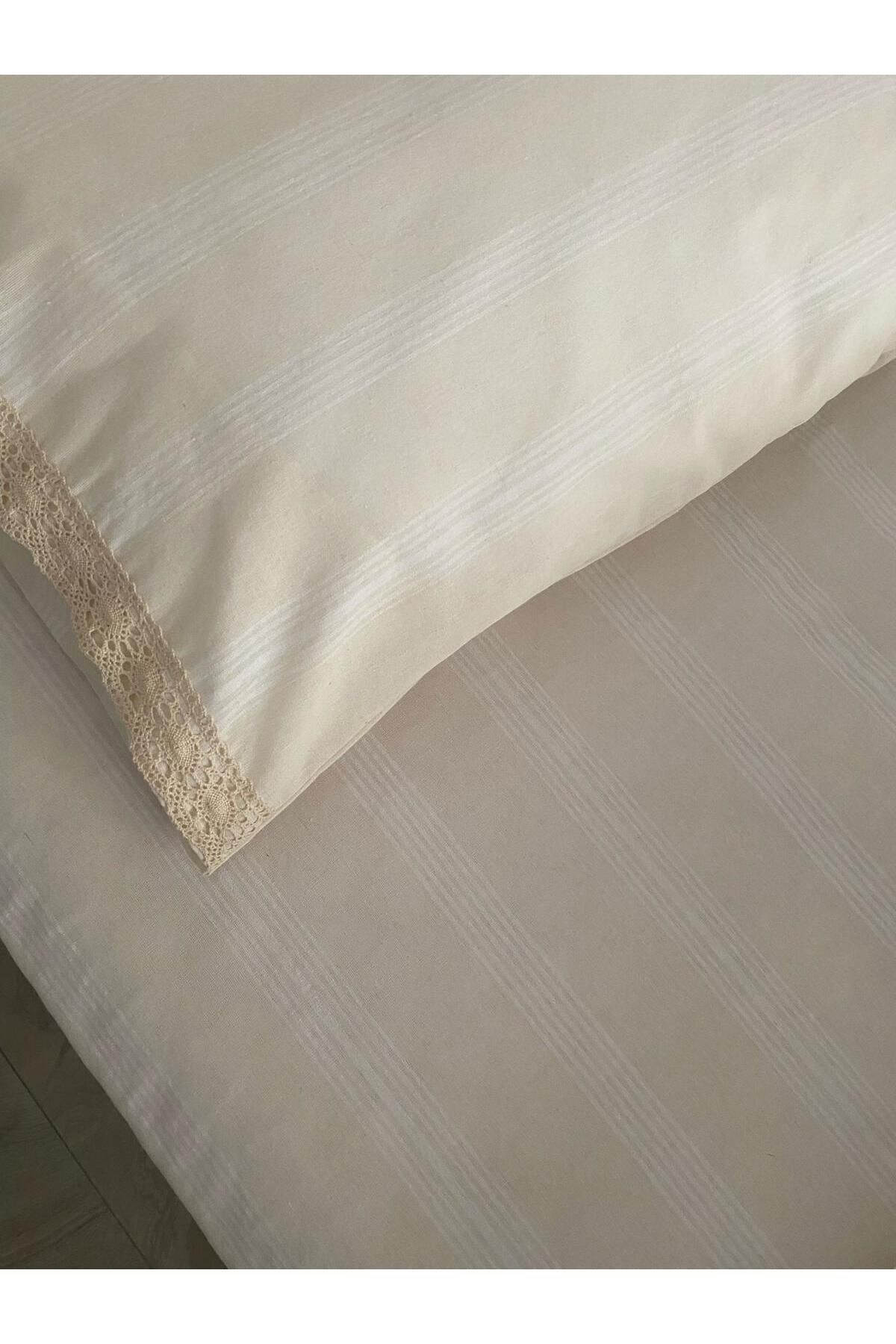 سرویس خواب  بژ metin tekstil | TYCN17589N170811950250397 اورجینال - تصویر 3