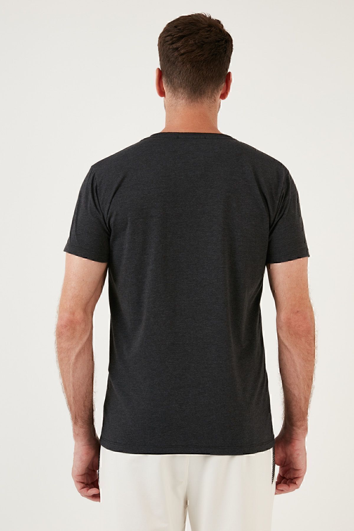 تیشرت مردانه خاکستری بوراتی | 5412001 اورجینال - تصویر 5