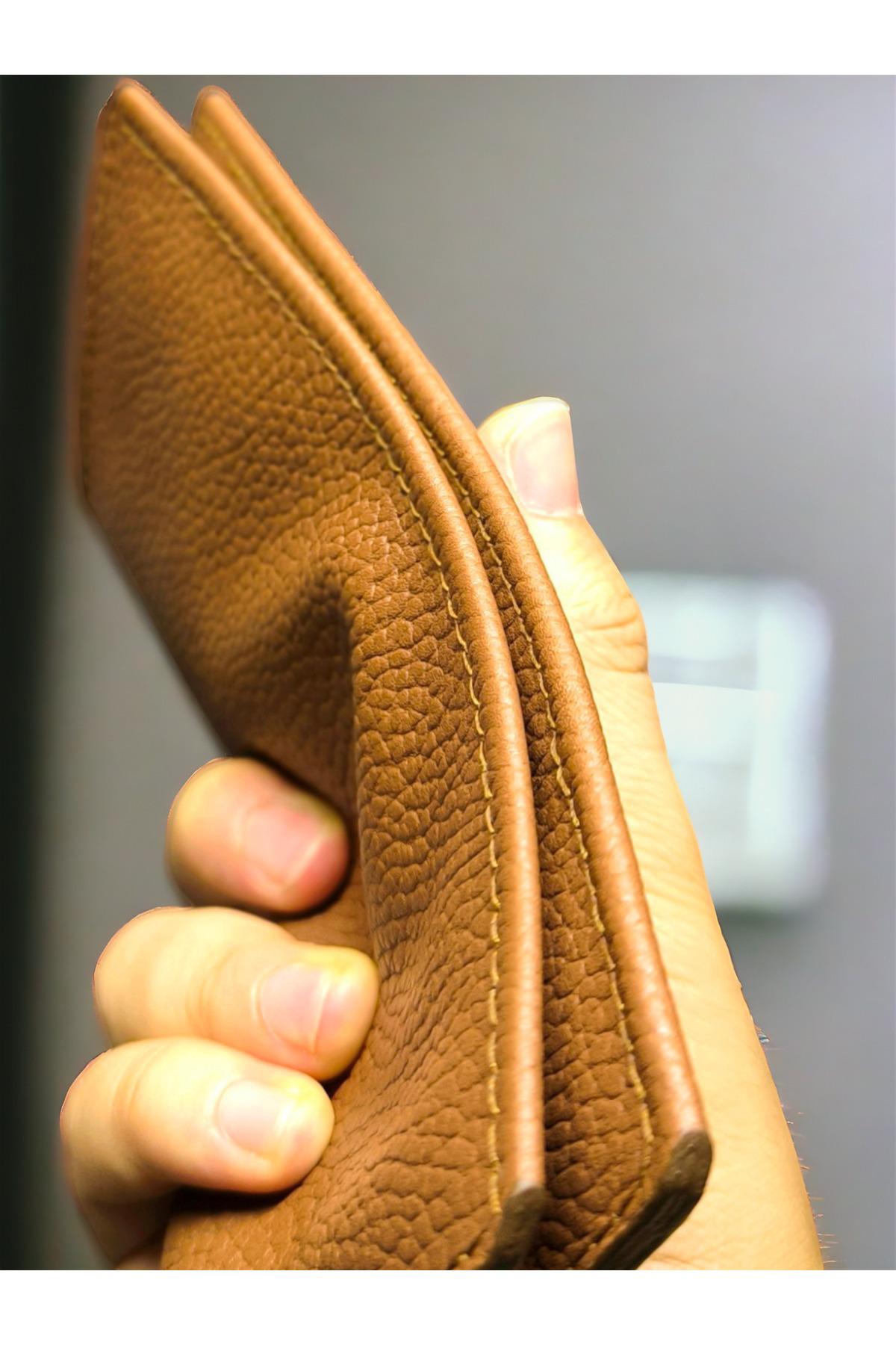 کیف پول مردانه قهوه ای CRASSULA PREMIUM LEATHER | 323 اورجینال - تصویر 5