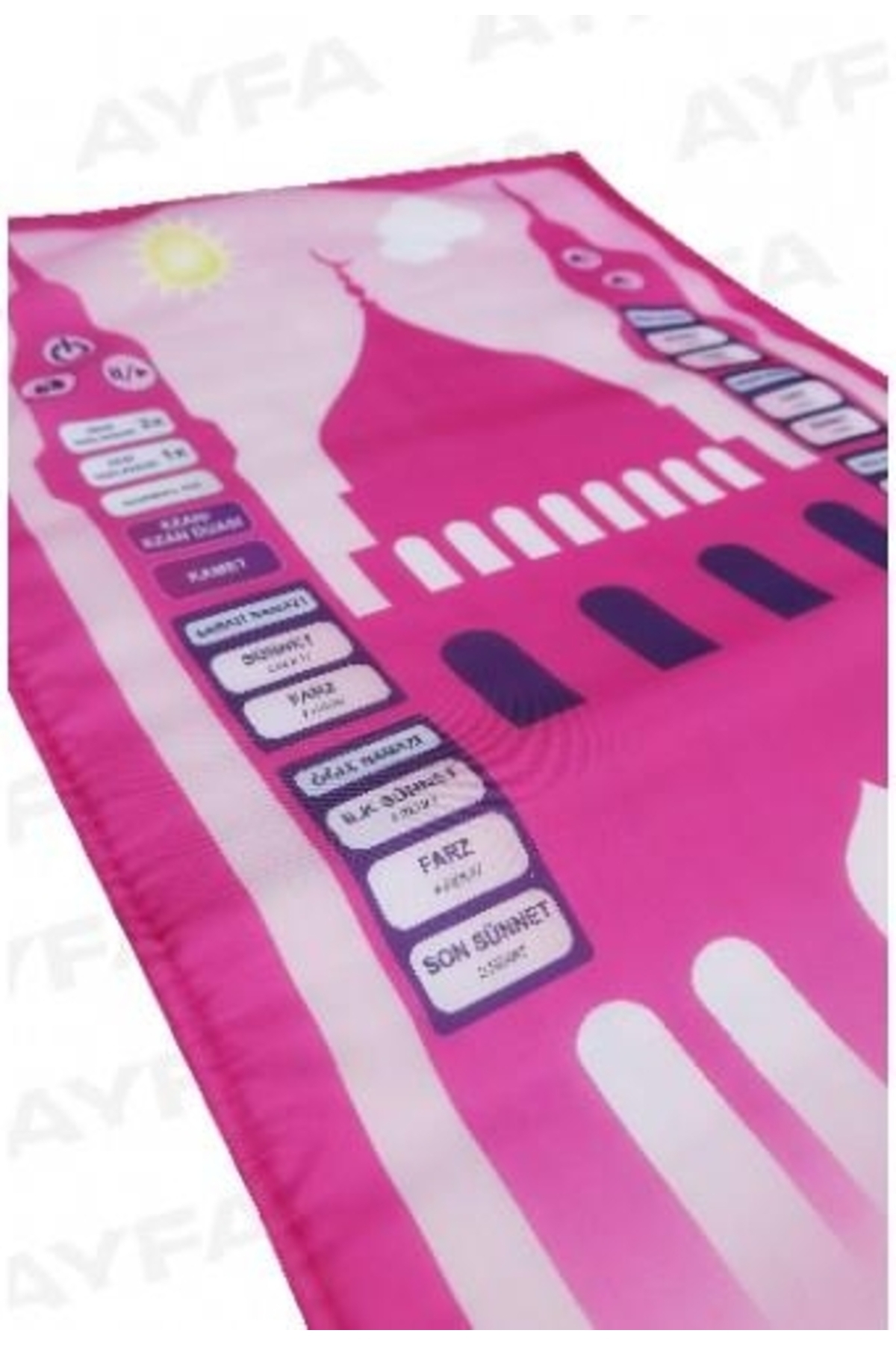 Ayfa Basın Yayın Pembe Benim Seccadem 7 Dilde Sesli Konuşan Namaz Kıldıran Seccade fotoğrafı 3 (önizleme)