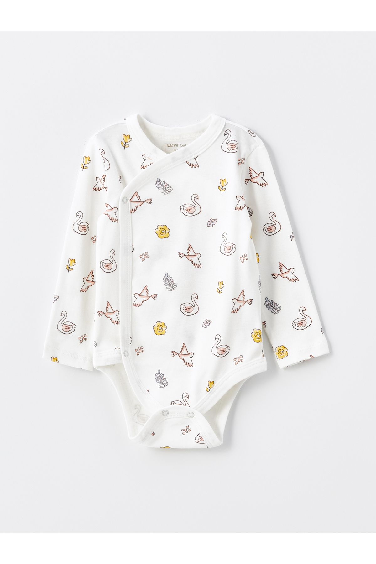 LC Waikiki-Printed Long Sleeve Body and Trousers for Baby Girl - Crew Neck 2-piece Set 2