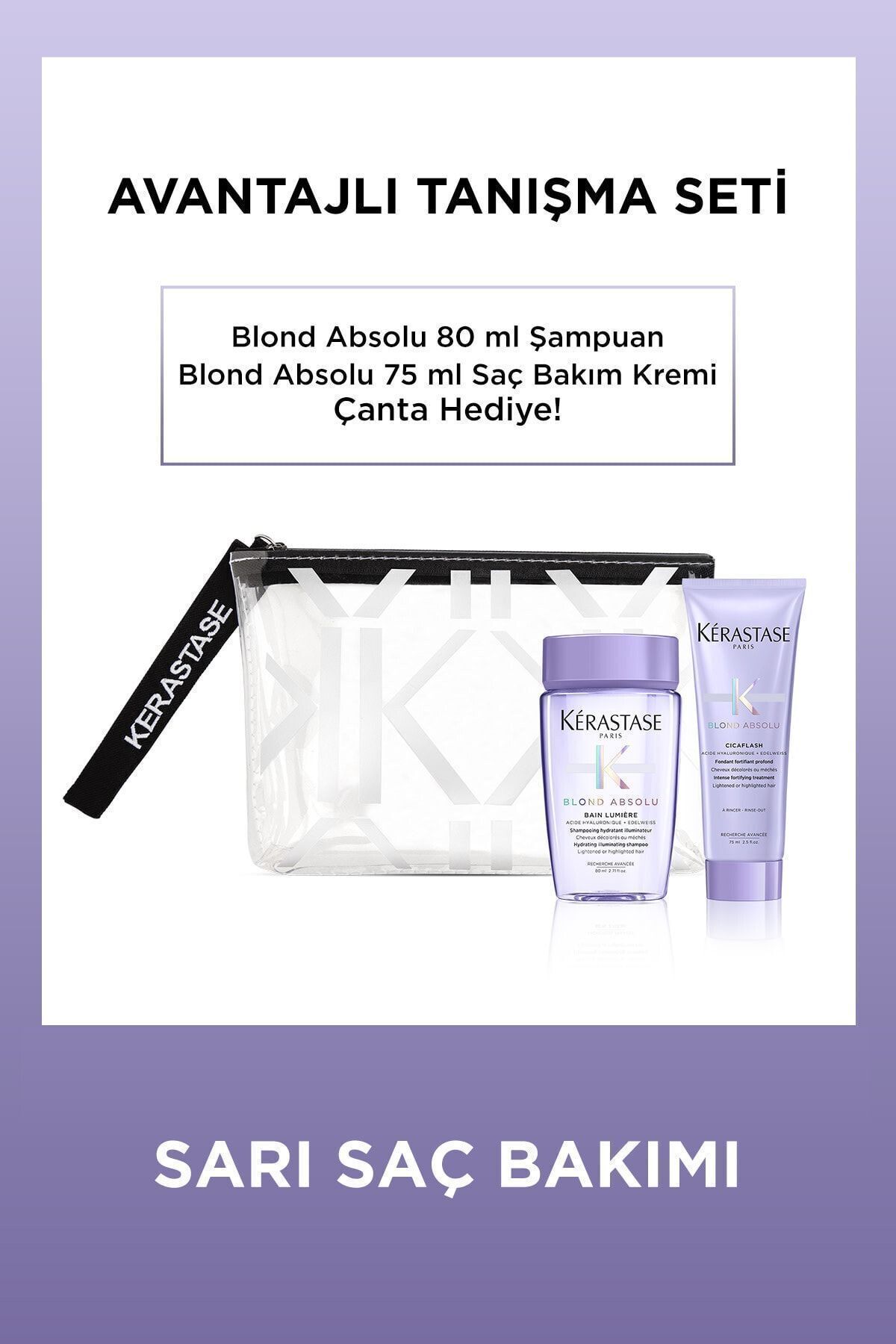 ست مجلسی بلوند Absolu Advantageous مخصوص موهای بلوند Kerastase
