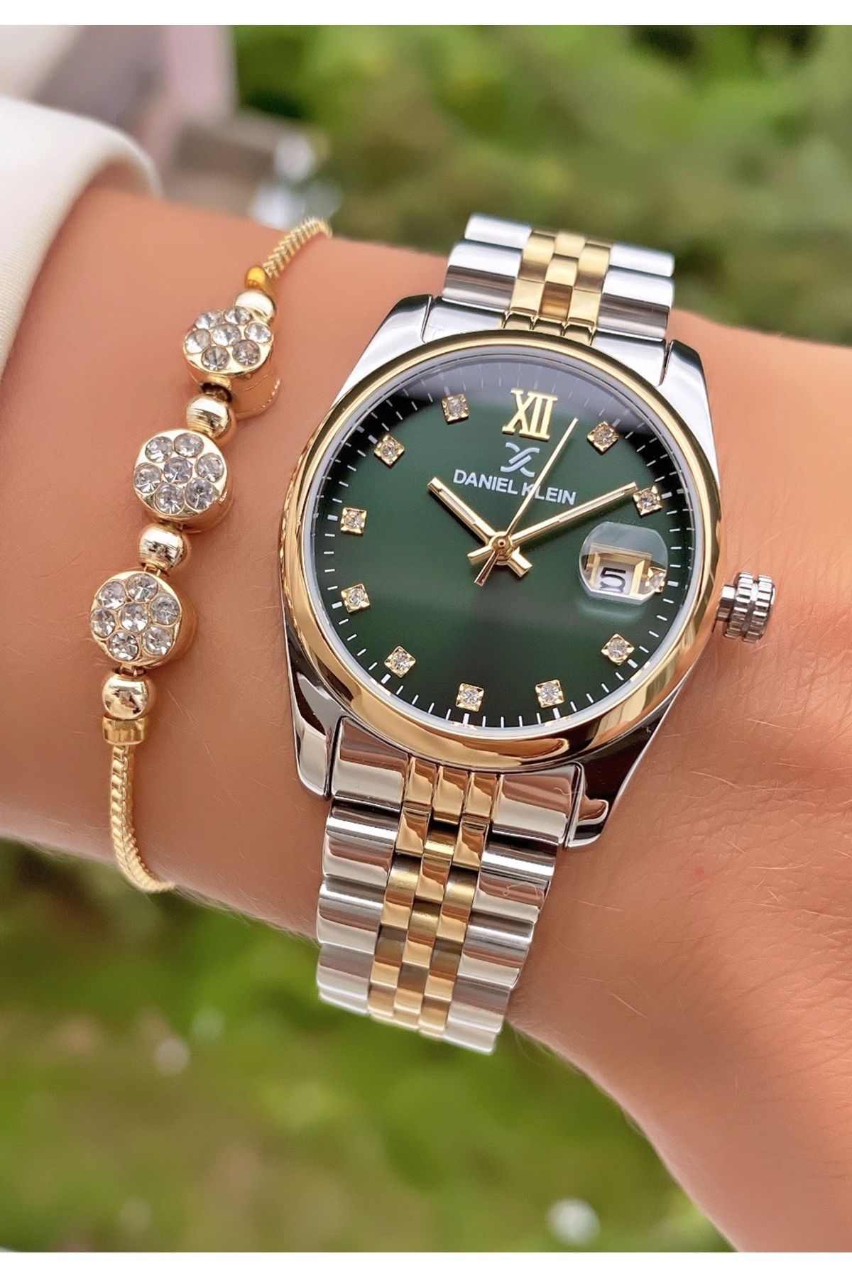 brand yellow silver colour montre bracelet pour femmes avec 2 ans de garantie bracelet 0850dkl011154