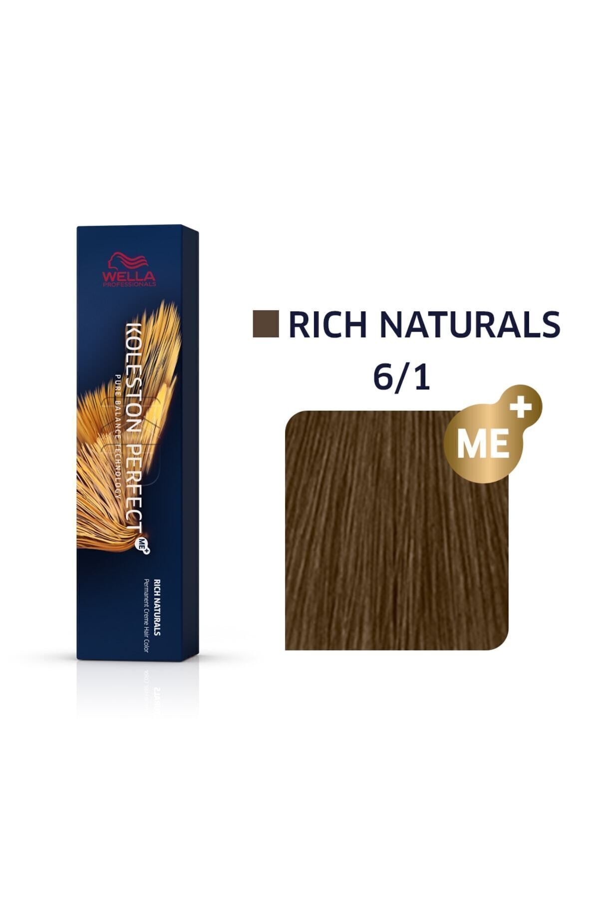 رنگ موی دائمی Koleston Perfect Me+ 6/1 Rich Naturals 60 ml Wella Professionals