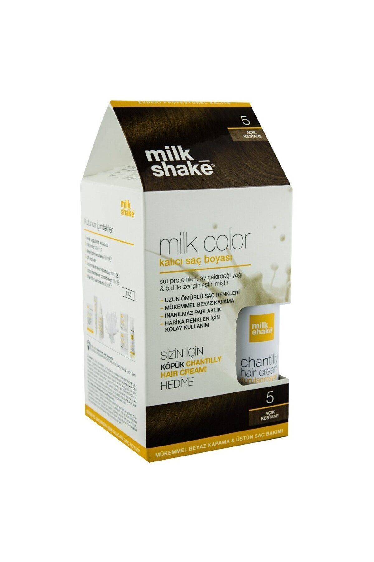 میلک شیک 5 ست لایت شاه بلوط و کرم مو 50 میلی لیتری Milkshake