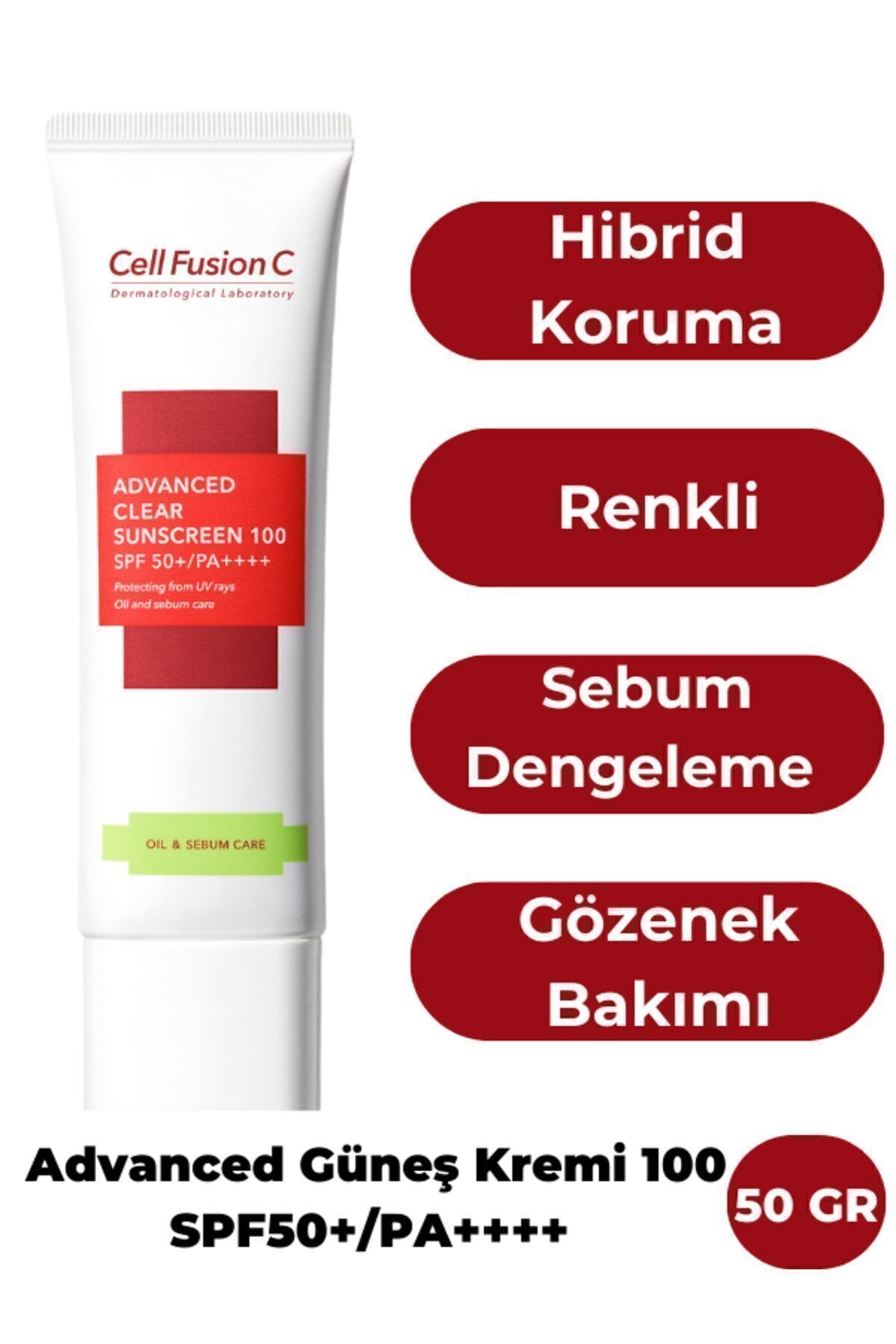 Tüm Cilt Tipleri Için Yüksek Koruyucu Advanced Güneş Kremi 100 Spf50 /pa 50 gr