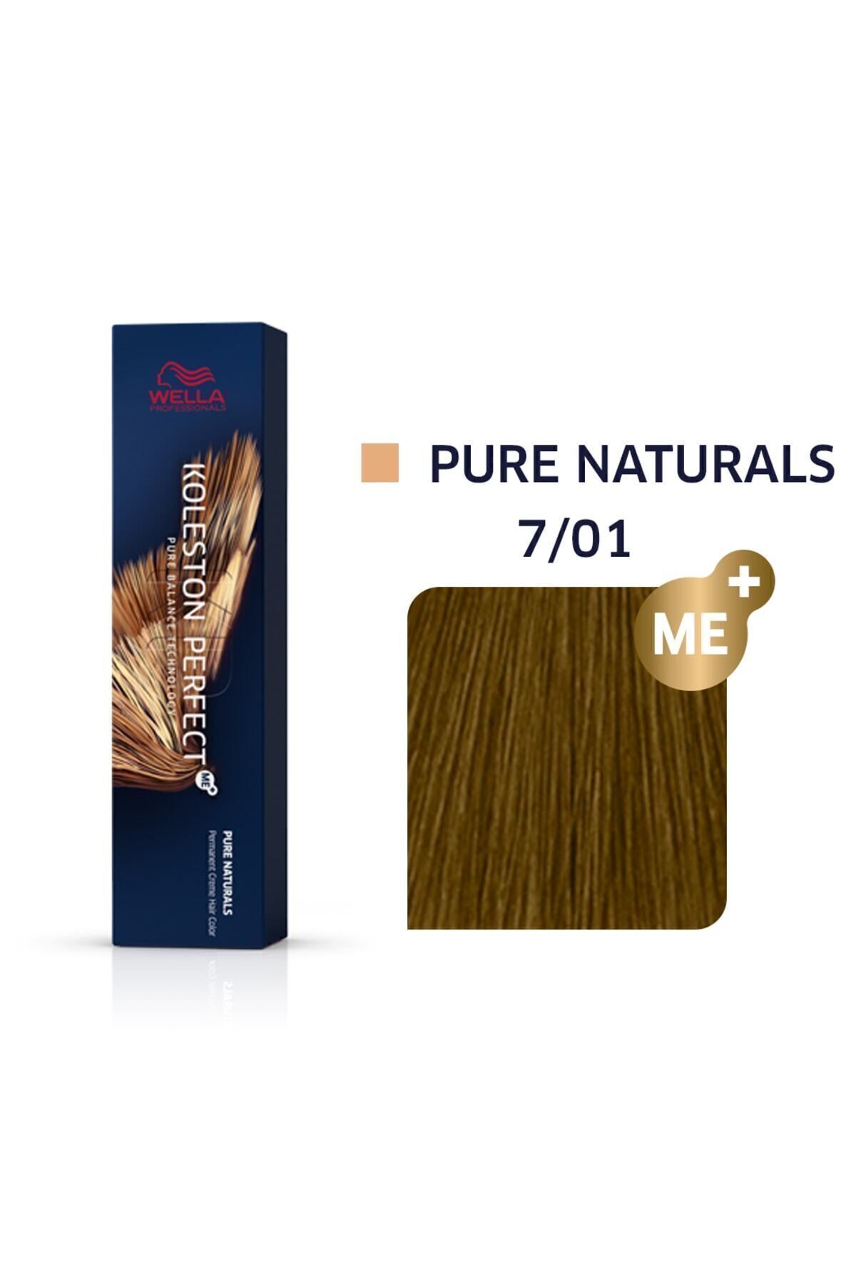 رنگ موی دائمی کلستون پرفکت من + 7/01 Pure Naturals 60 میلی لیتر Wella Professionals