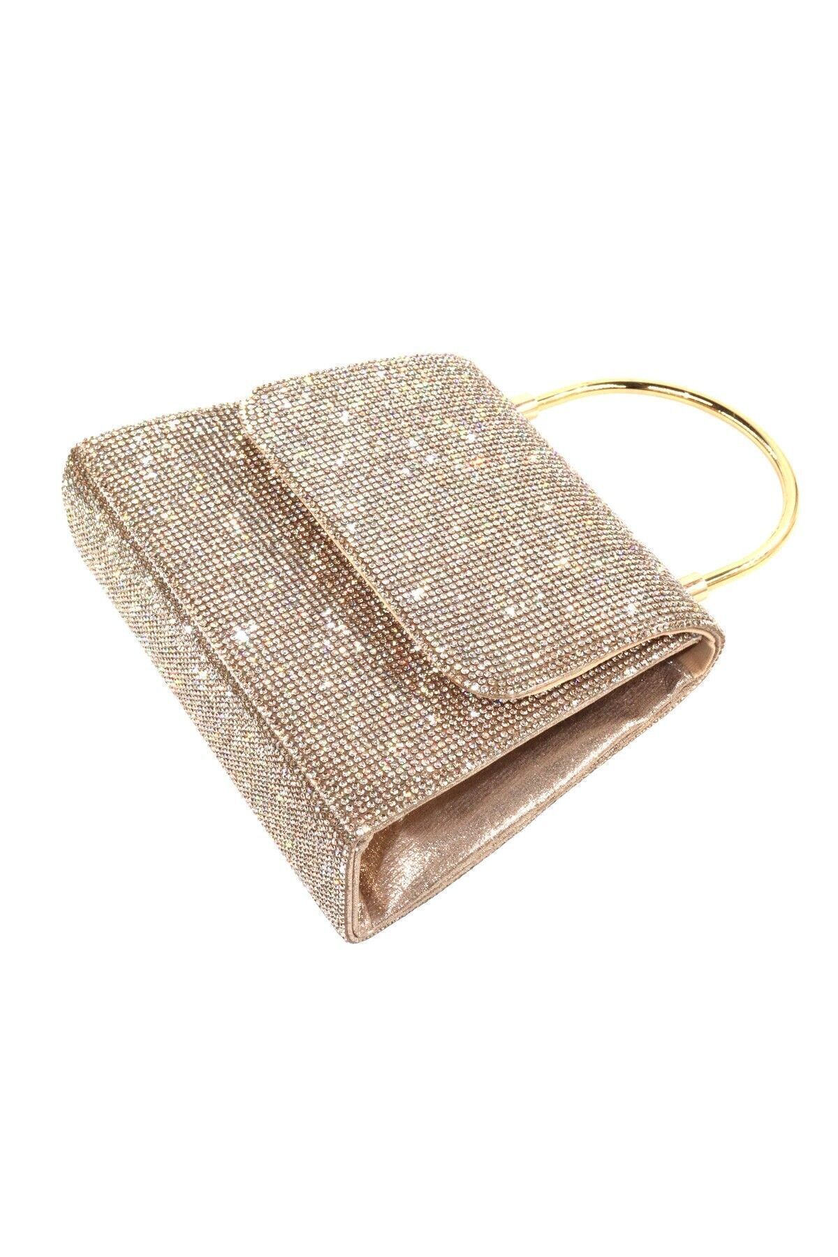 Tk maxx gold clutch bag discount