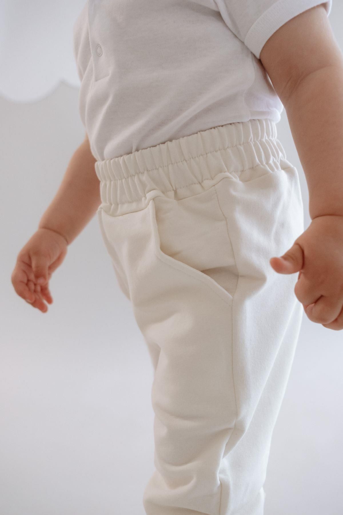C&City-Jogginghose mit elastischem Bein für Mädchen 760 Ecru 7