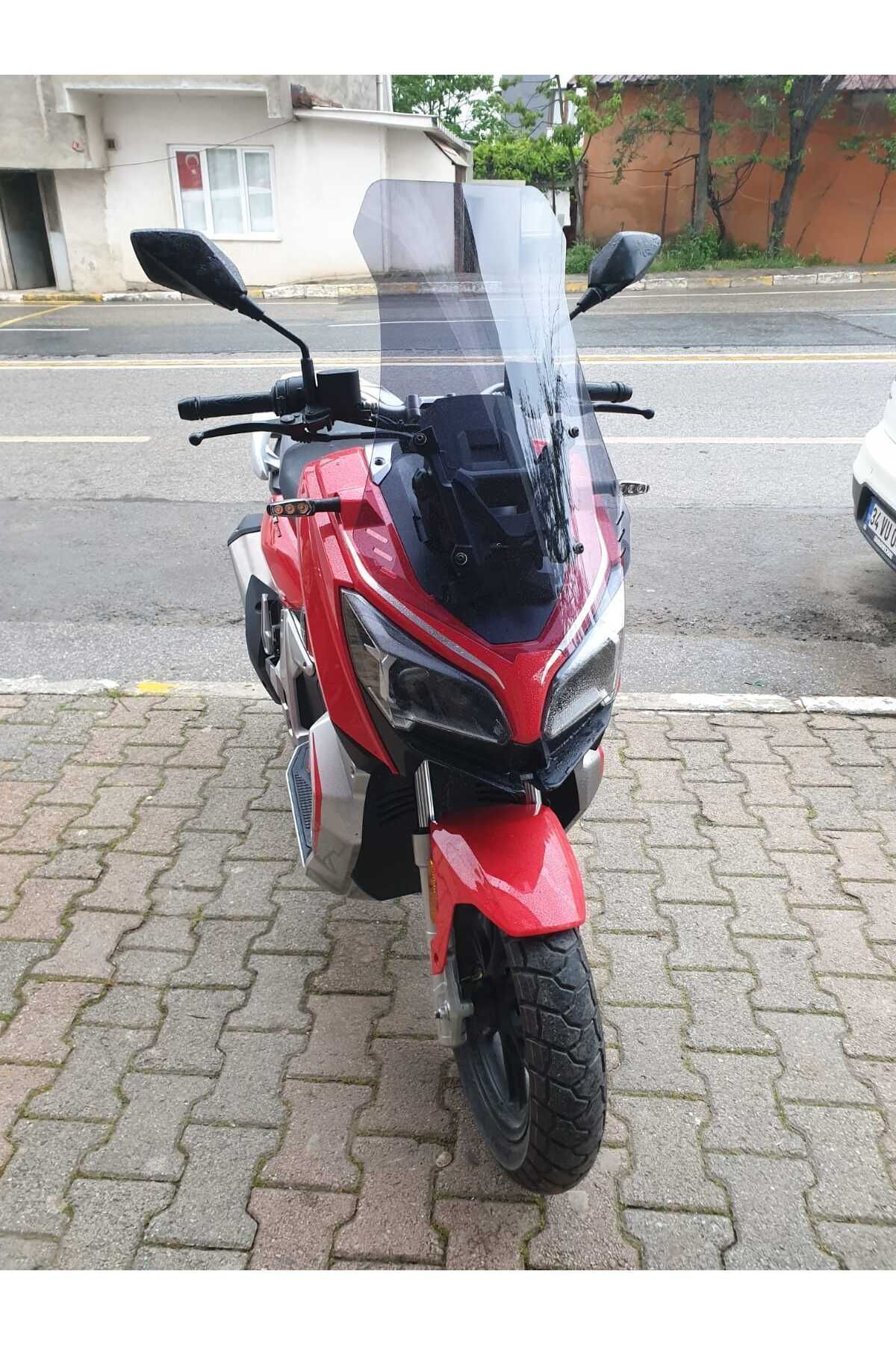 RKS Reale 125 Siperlik Ön Cam 2023-2025 Model 65cm Füme Renkli 4mm ORTA BOYLU Cam
