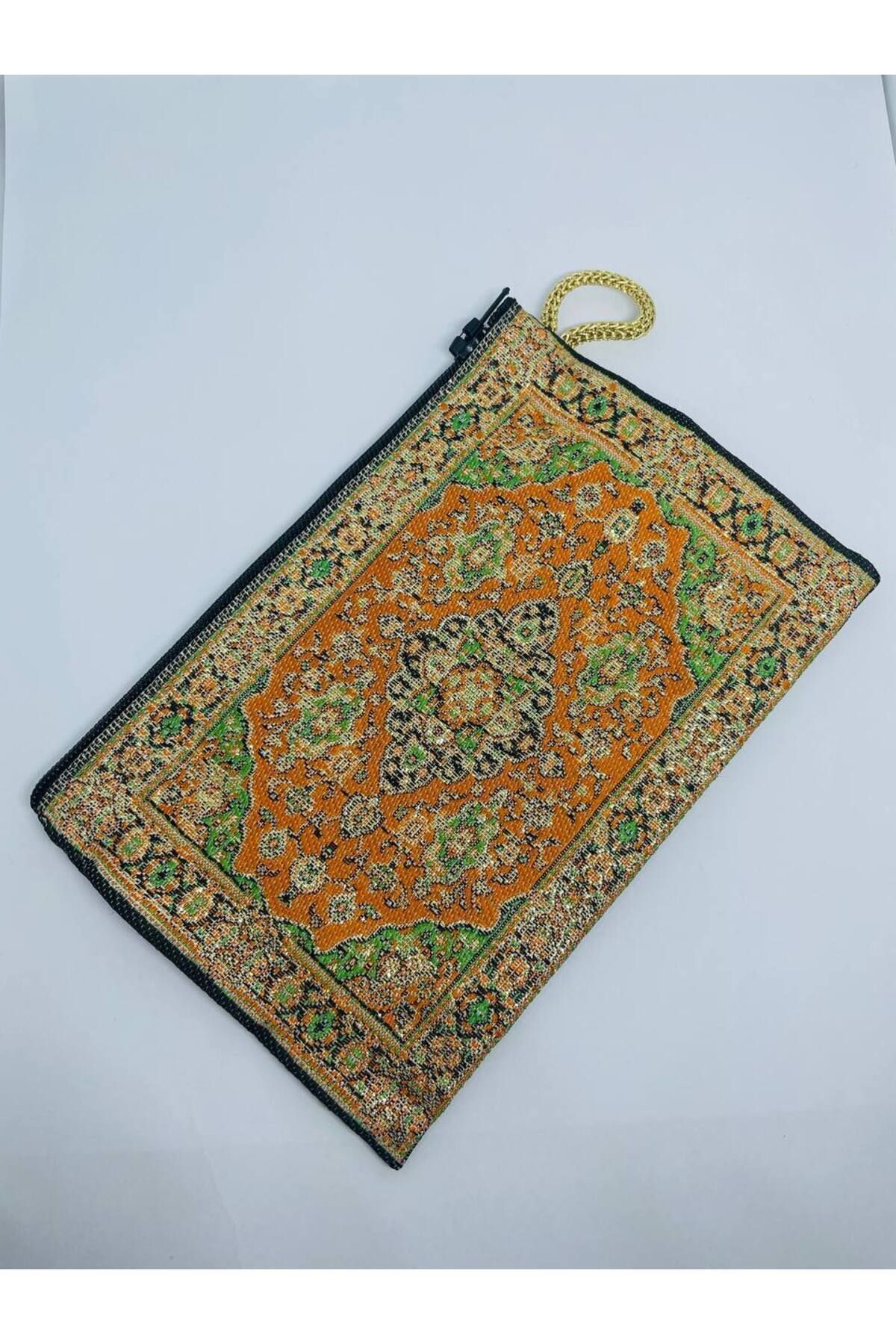 GALATA GIFT-محفظة نسائية متوسطة الحجم - أنيقة، بسحاب، مبطنة، محفظة عملات معدنية بنمط الكليم 15x10 1