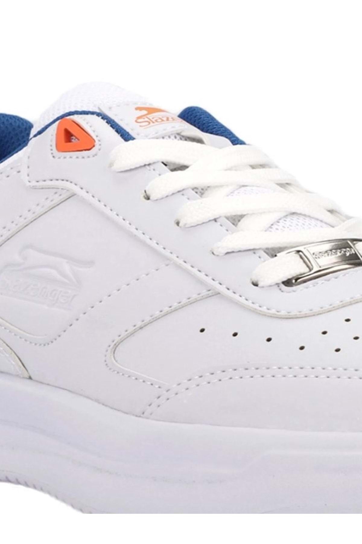 کفش اسنیکر اسلازنگر مردانه چرم سفید  راسته      اسپرت | Slazenger ST02476 TR - تصویر 4