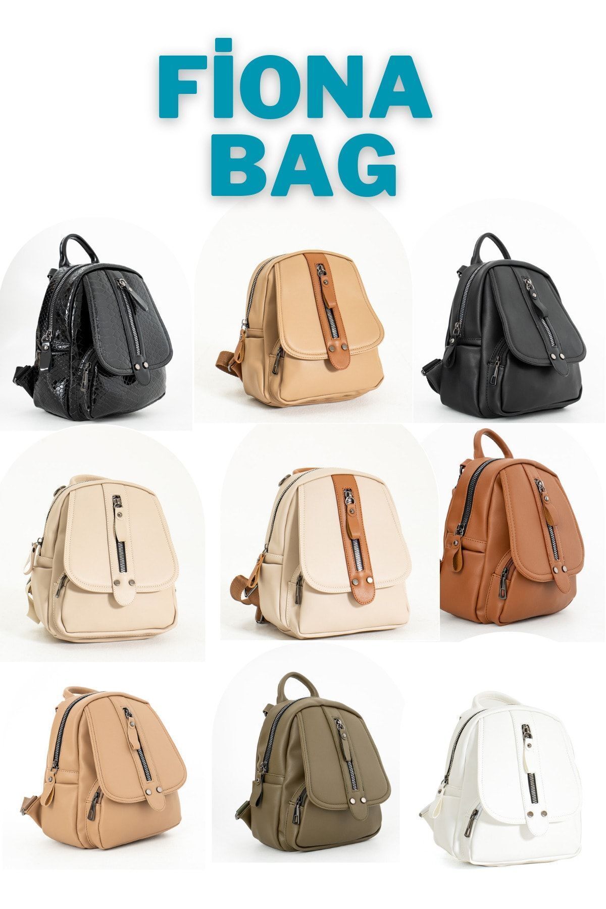 FiONA BAG Fiona&Polo Kadın Siyah Sırt Ve Omuz Çantası Taşıması Kolay Ve Çok Kullanışlı fotoğrafı 7 (önizleme)