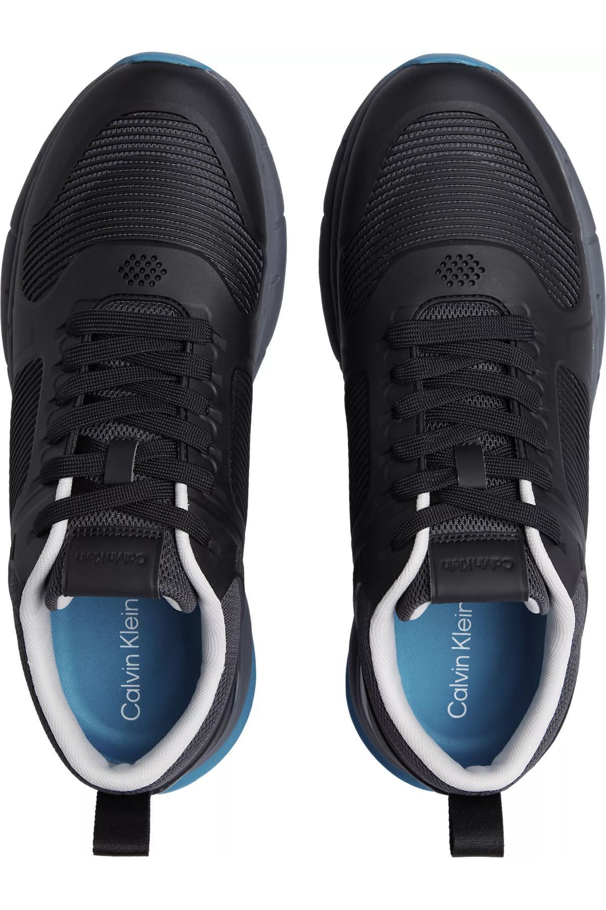 اسنیکر مشکی مردانه پایگاه کشویی آرم فاقد کفش ورزشی سیاه HM0HM01490 0GS است Calvin Klein