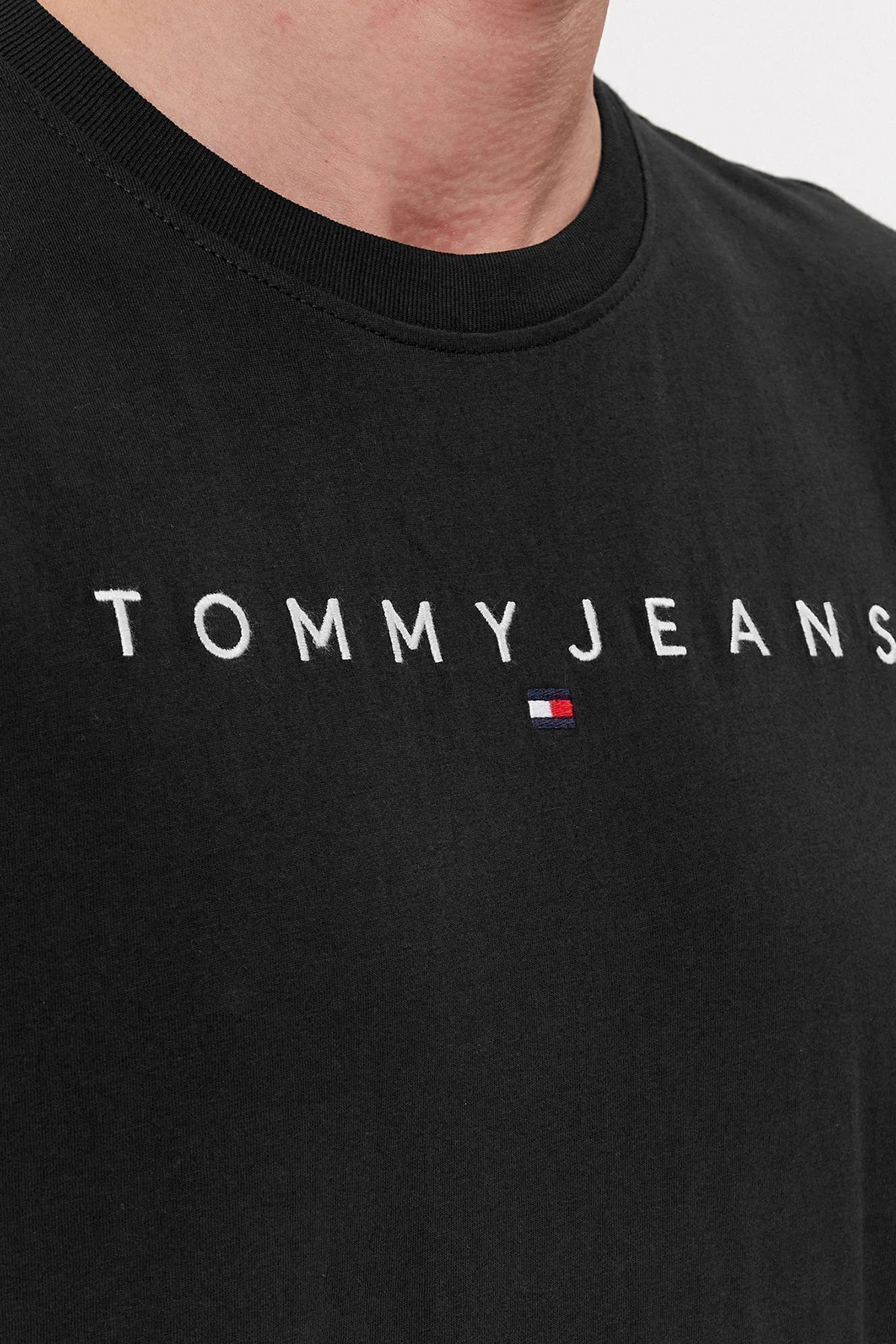 تی شرت مشکی مردانه سیاه DM0DM17993 BDS Tommy Hilfiger