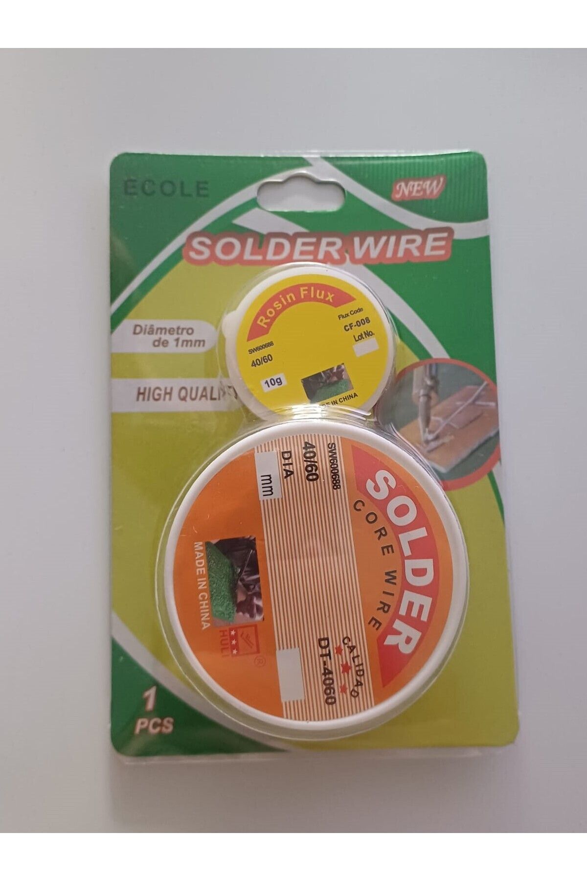 ECOLE Lehim Pastası Ve Lehim Teli Lehimleme Kremi Solder 40/60