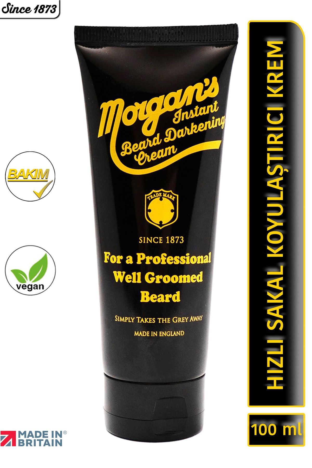 کرم تیره کننده ریش فوری مورگان - کرم مراقبتی تیره کننده ریش 100 میلی لیتر Morgan's Pomade