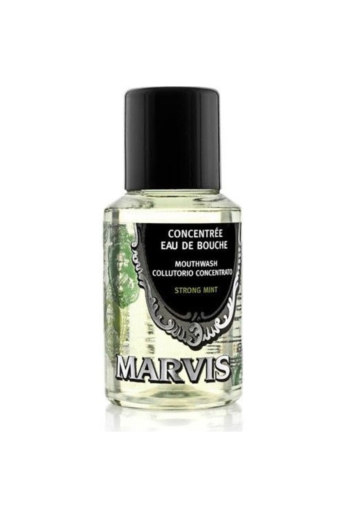 Marvis-85 ml Whitening Mint Toothpaste, 30 ml Concentrated, Medium Toothbrush and 3-Piece Mouthwash Set 3
