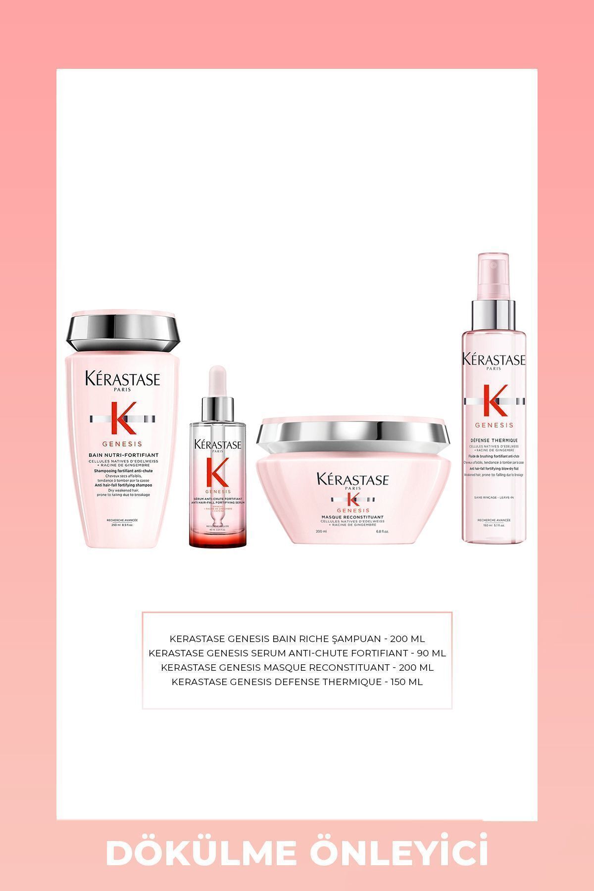 سرم + ماسک + شامپو + اسپری کراستاز جنسیس Kerastase