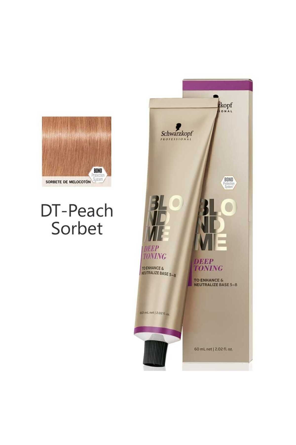 کرم رنگ کننده تونینگ عمیق بلوندمی 60 میلی لیتر DT هلو سوربت هلو Schwarzkopf