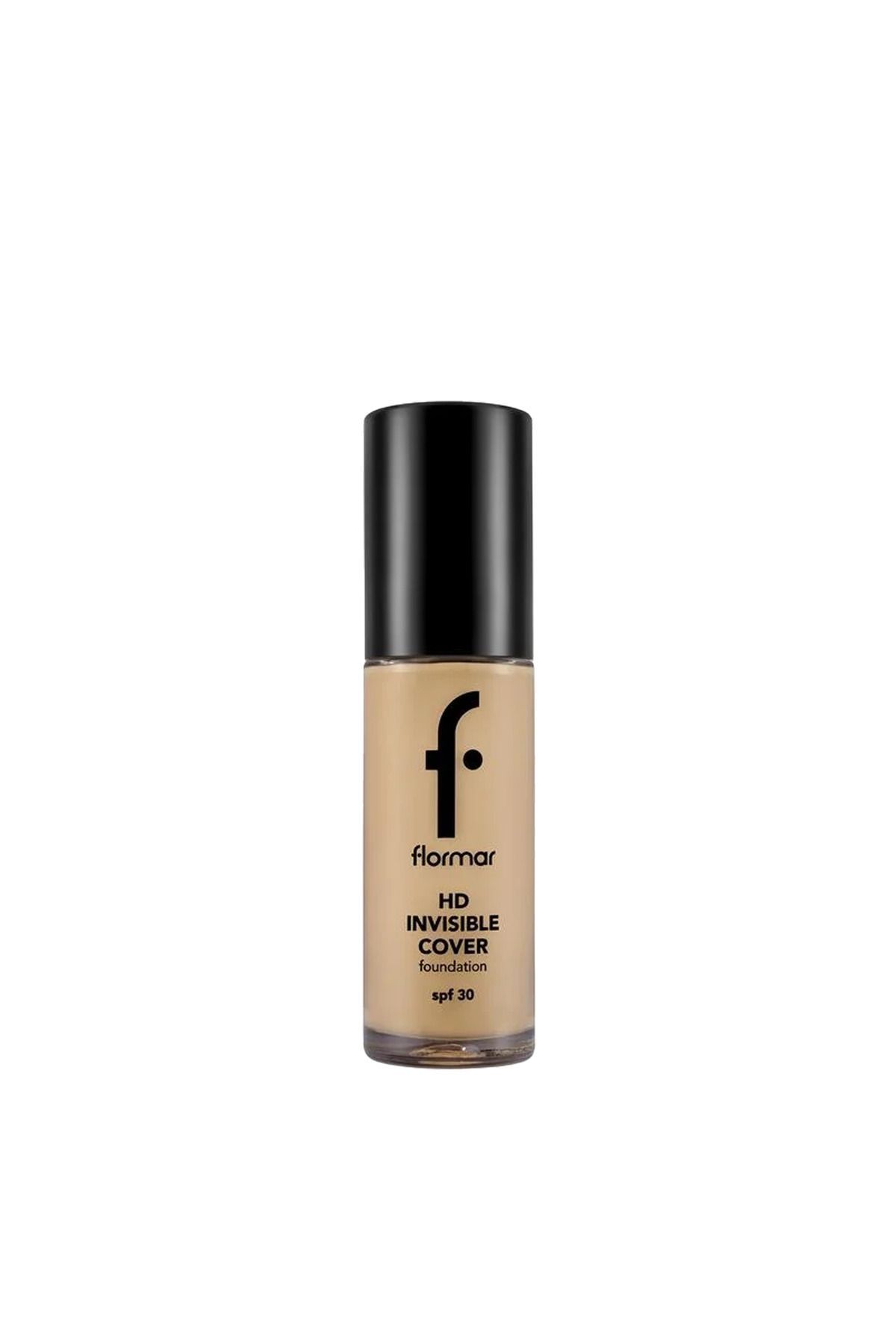 Invisible Cover HD Hafif Yapılı & Yarı Parlak Bitişli Spf30 Fondöten 30 g | 80 Sft Beige