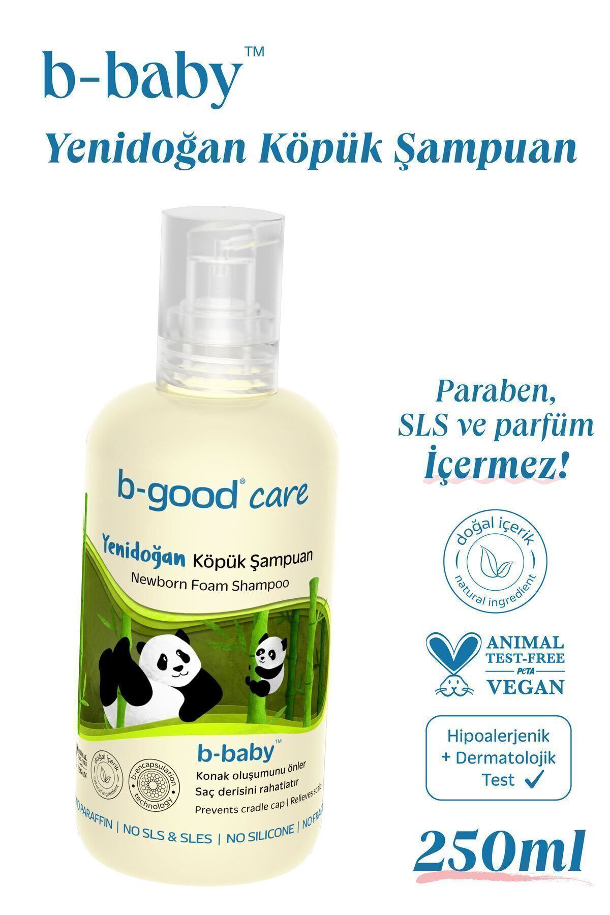 B-GOOD Yenidoğan Köpük Şampuan 250 ml