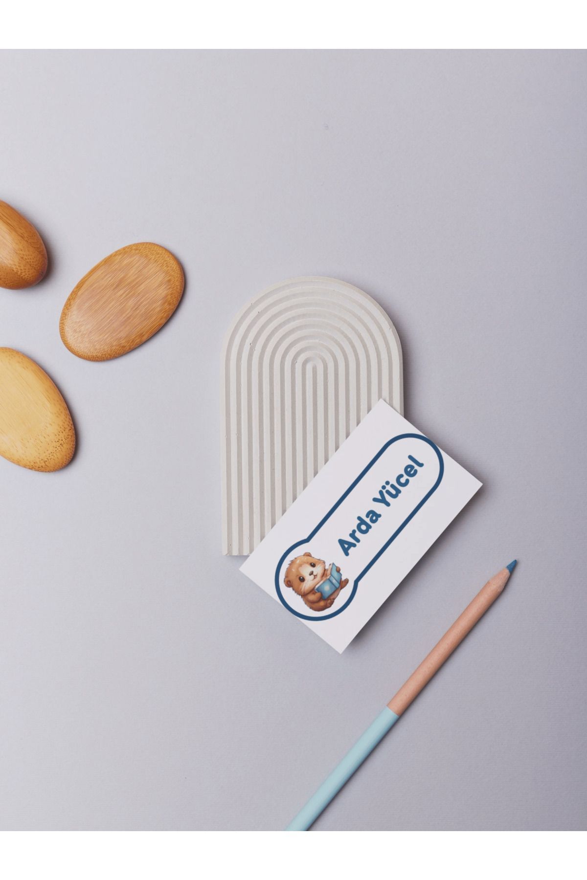 Jimone Papers-240 Pieces of Cute Animals Label - Name Writable School Label for Pen and Notebook 4