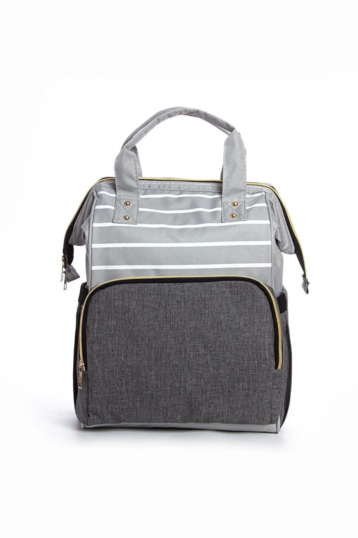 DSD BAG Anne Bebek Bakım Sırt Çantası Biberon Termoslu Sıvı Geçirmez Askı Aparatlı fotoğrafı 6 (önizleme)