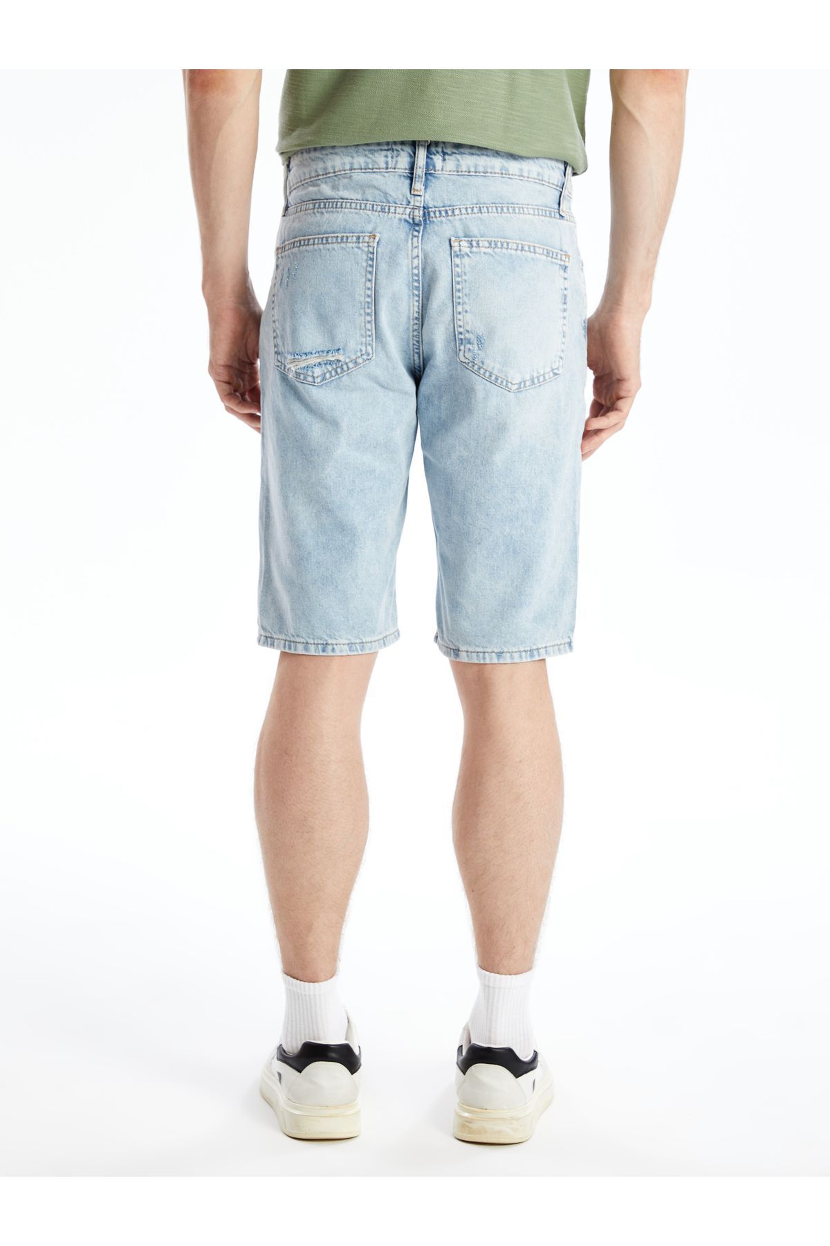 LC Waikiki-Ανδρικό τζιν σορτς - Standard Fit 4