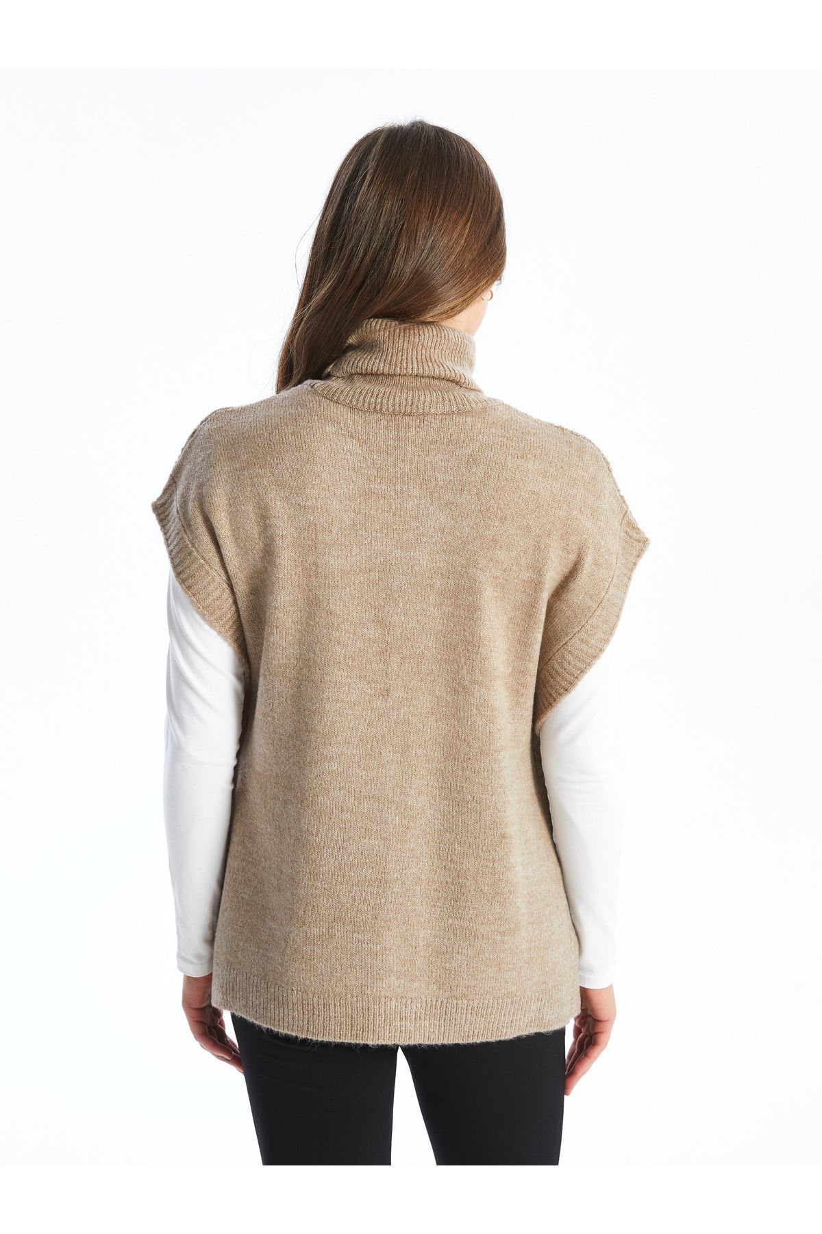 LC Waikiki-Damen-Strickpullover – Rollkragenpullover, selbstgemustert 6