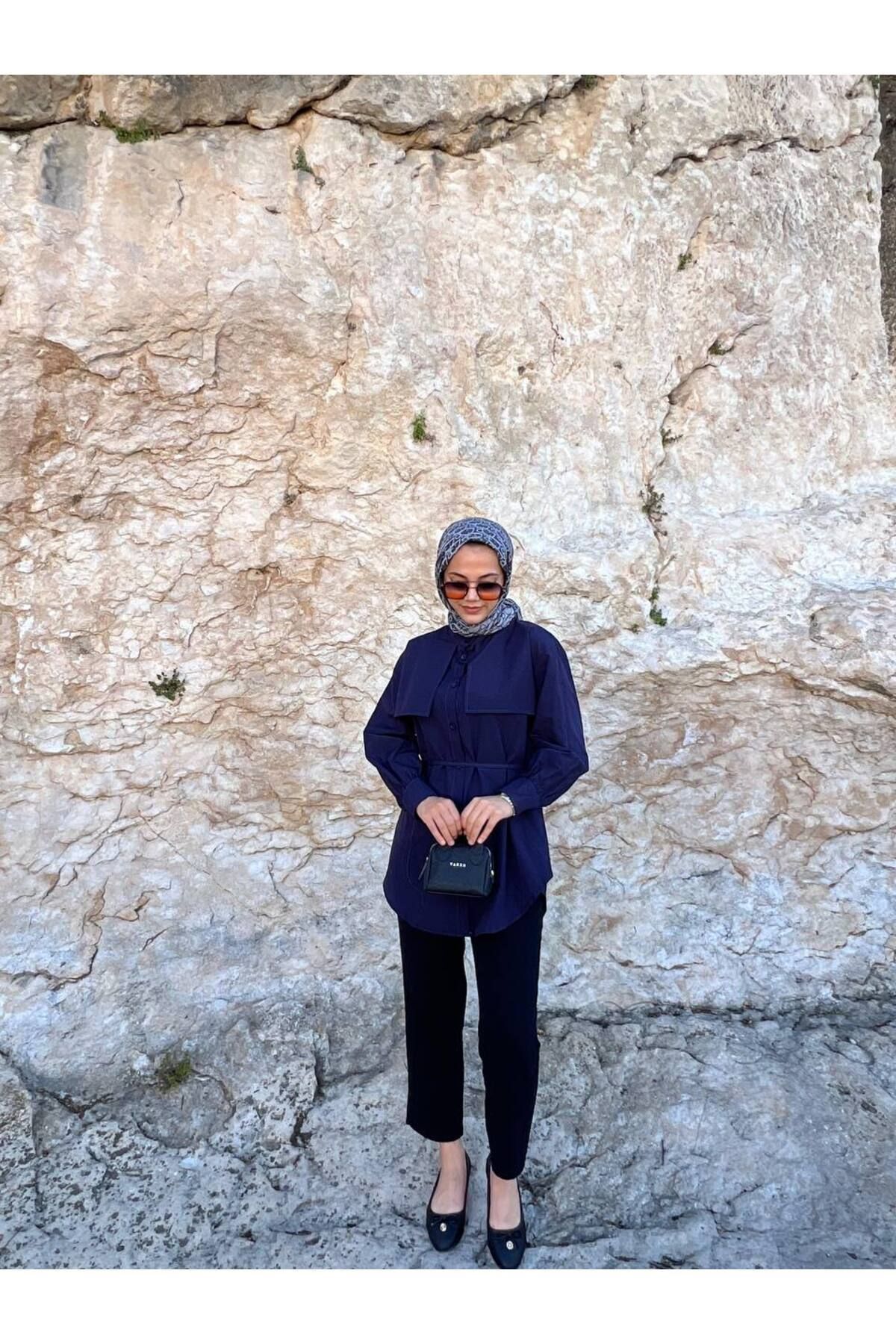 RÜZGARLIKLI BELİ BAĞCIKLI TUNİK
