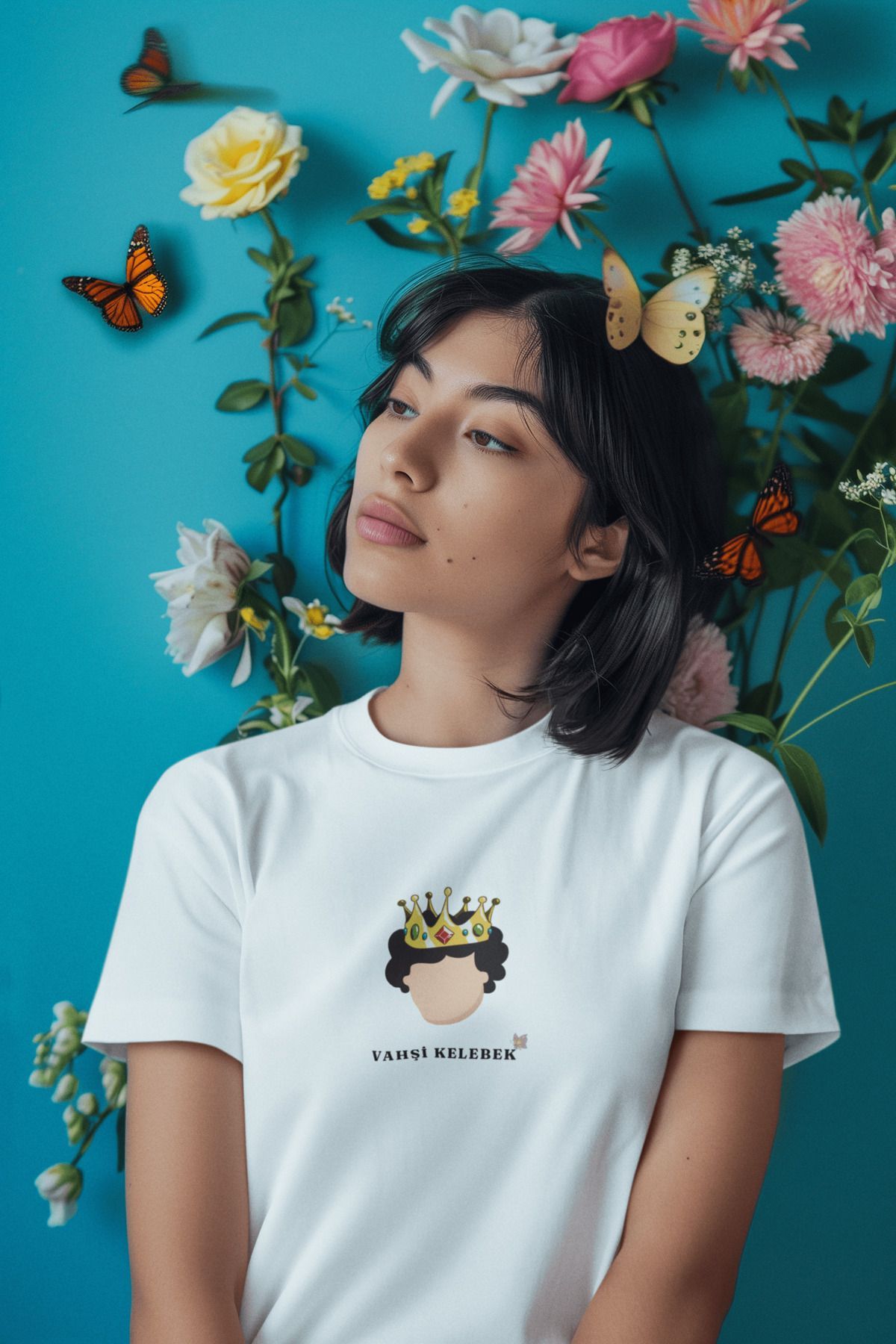 SM Satranç Medya-Μπλουζάκι Unisex Array Printed Prince - Wild Butterfly 3