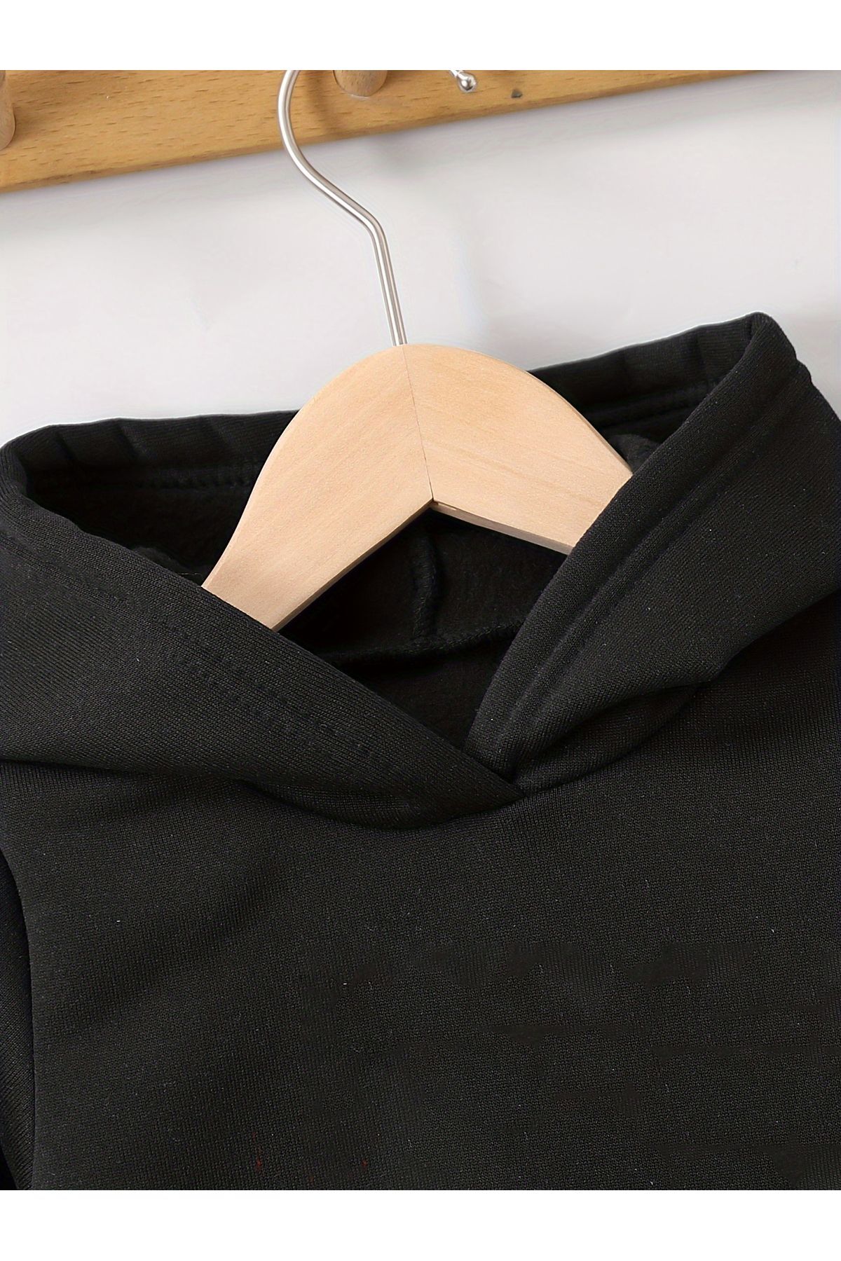سویشرت پسرانه مشکی Let's Wear | 60033-sweat اورجینال - تصویر 3