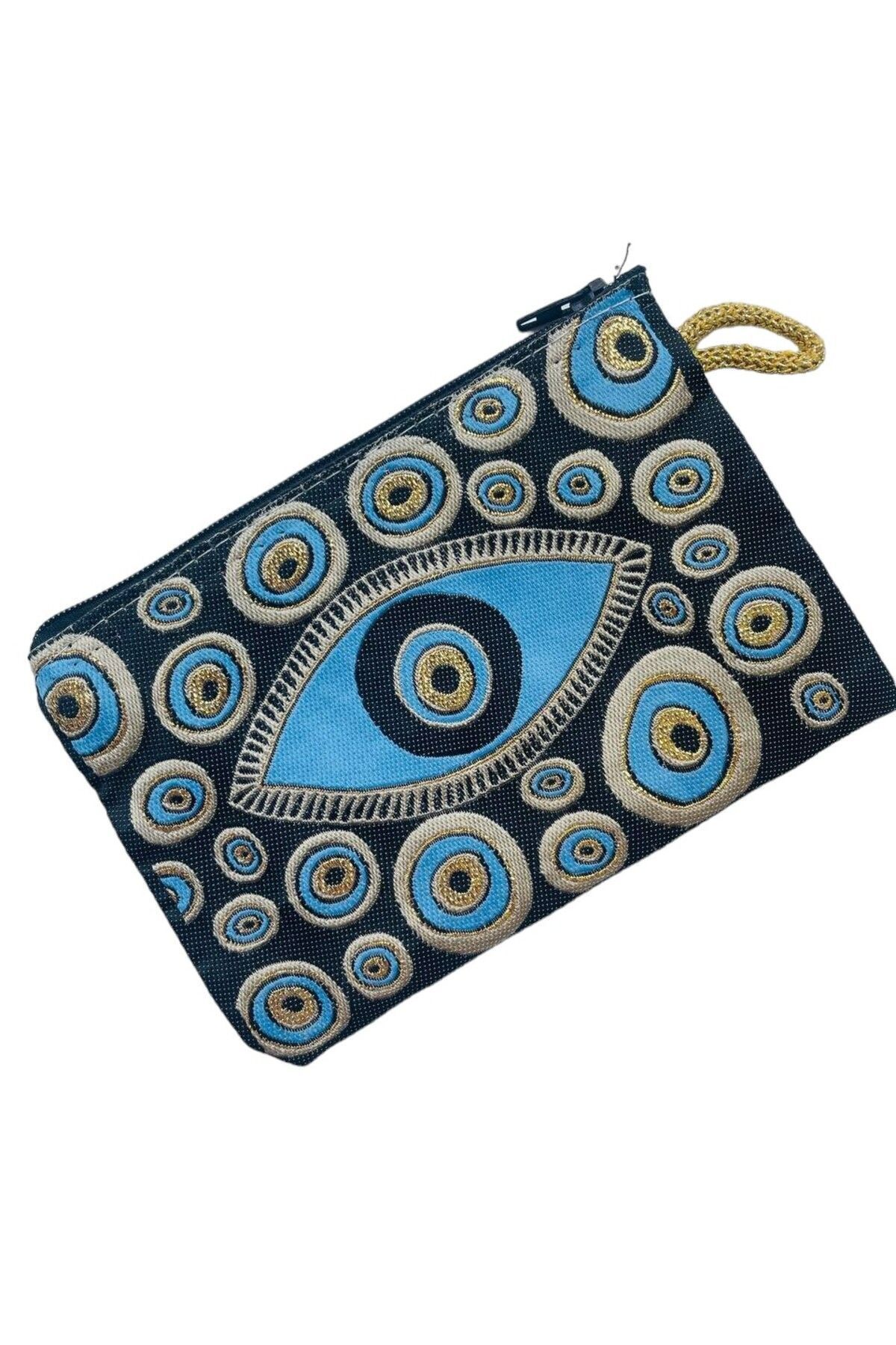 کیف پول زنانه متوسط زنانه شیک زیپ دسته روکش شده با الگوی فرش 15X10 GALATA GIFT