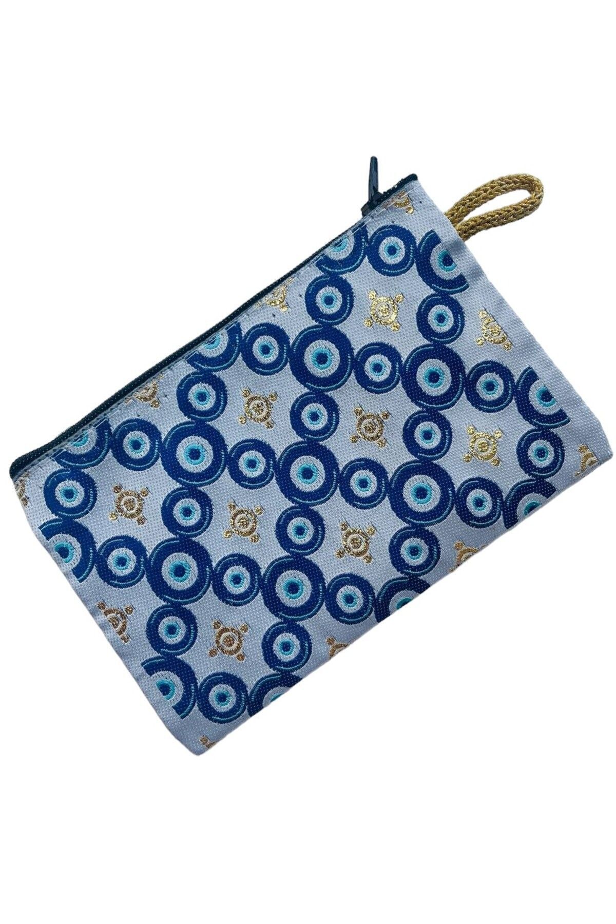 کیف پول زنانه متوسط زنانه شیک زیپ دسته روکش شده با الگوی فرش 15X10 GALATA GIFT