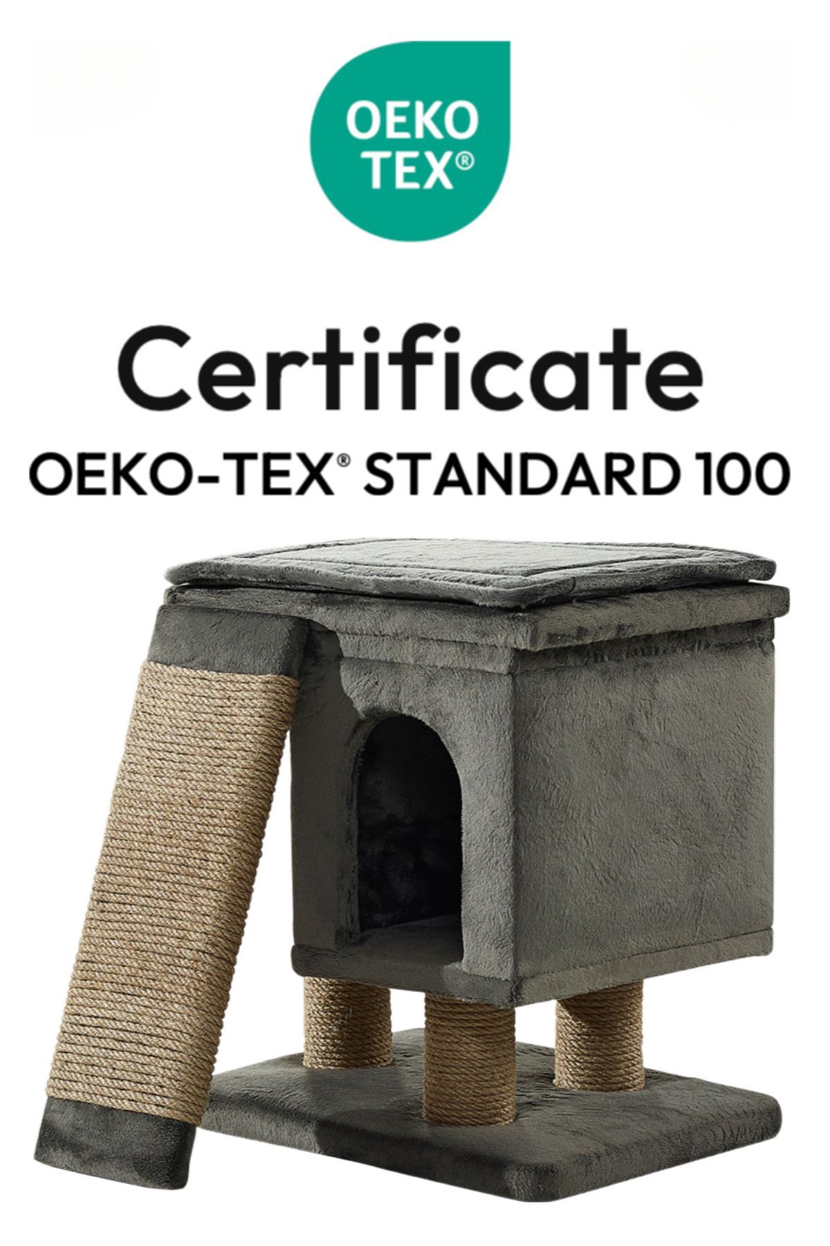 Pet Dreams-Harvey Luxury Cat Scratcher, Rest with Nest, Ladder and Cushion 4