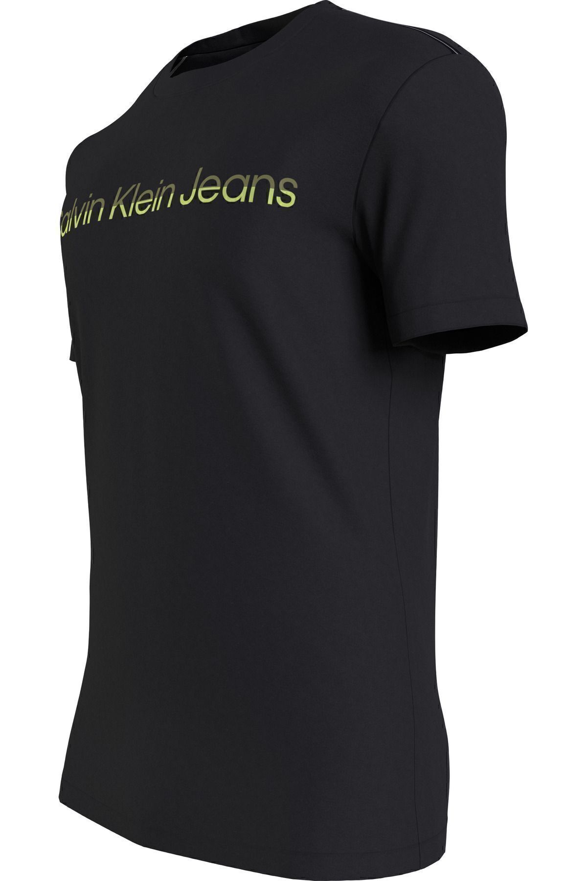 تی شرت مشکی مردانه پنبه آرم برند آقایان با استفاده از مشکیH1 روزانه J30J324682 0GO Calvin Klein
