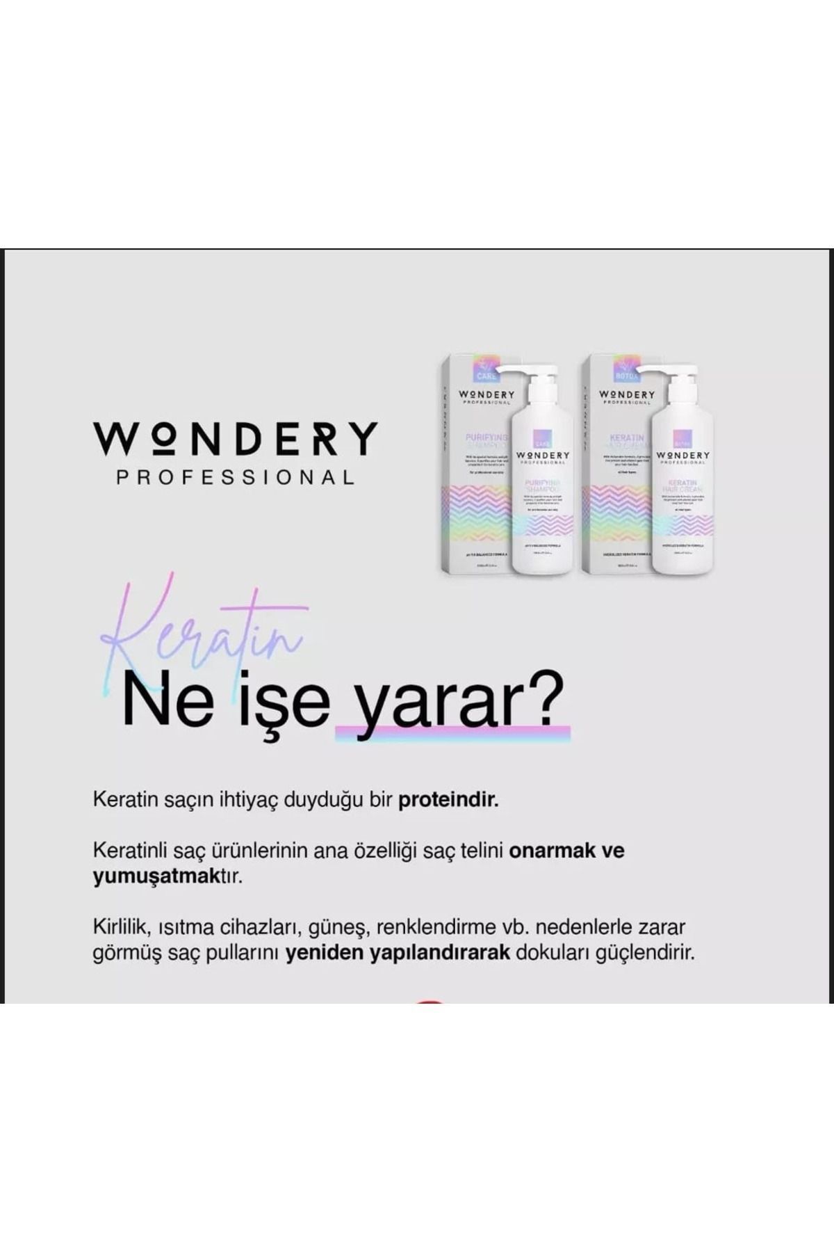 Professıonal Bakım Şampuanı 1000 ml & Keratinli Botoks Saç Kremi 1000 ml — 202500000102 — تصویر 8 از 8