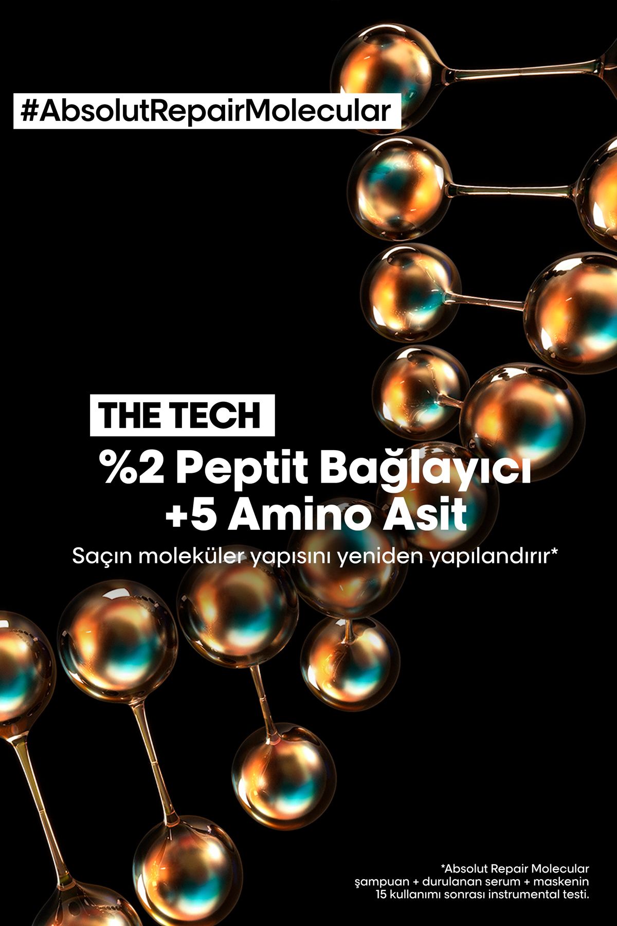 Serie Expert Absolut Repair Molecular Tüm Yıpranmış Saçlar Için Durulanmayan mask — TYC81MO4WN172614643162643 — تصویر 5 از 6