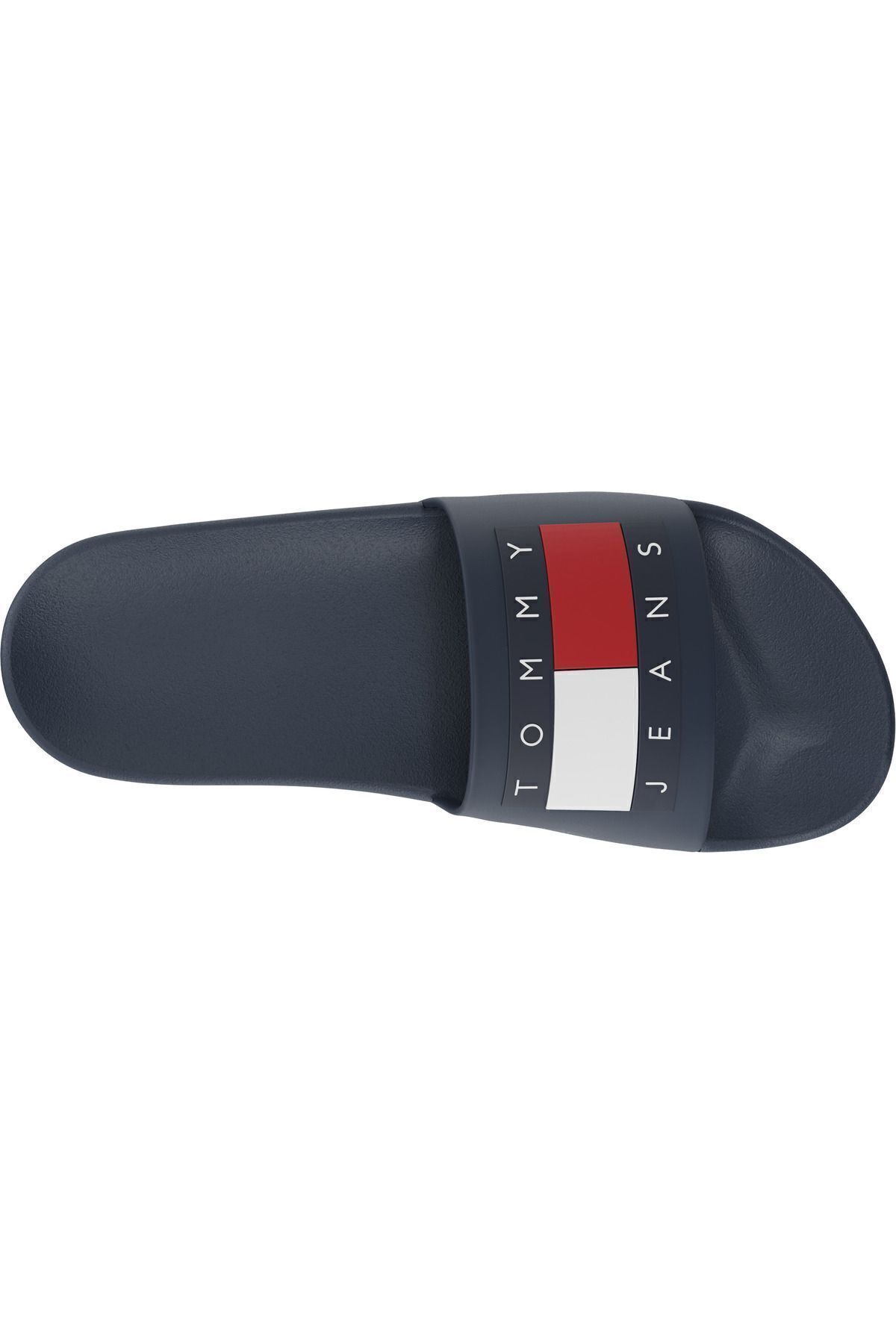 دمپایی آبی زنانه لاستیک مبتنی بر با نام تجاری ، های نیروی دریایی EN0EN02115 C1G Tommy Hilfiger