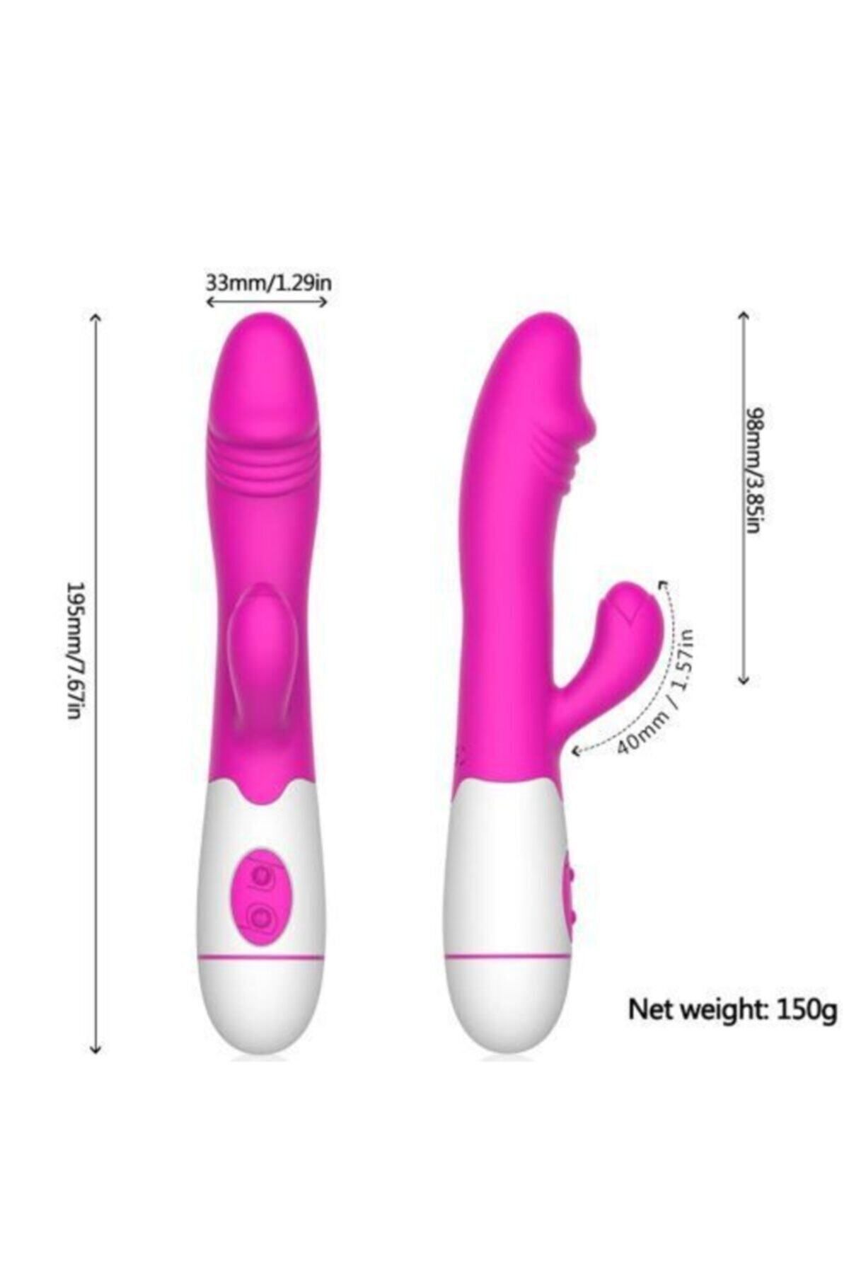 Meybix Usb Şarjlı Ultra Esnek Yapıda Klitoris Uyarıcı Rabbitli Vibratör Mor 7