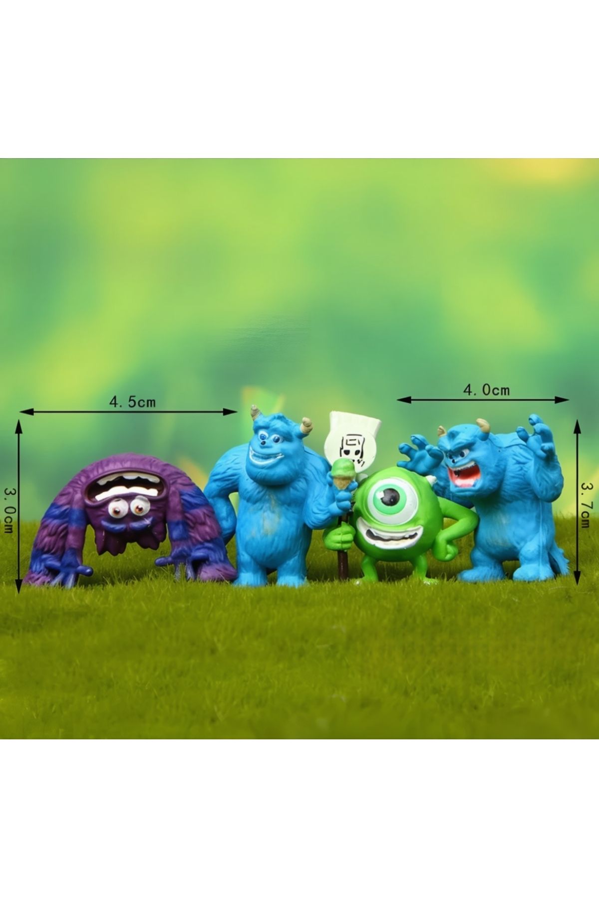 DEK-Monsters University 4-Piece Figure Set - Art Sullivan (Sulley) Mike Wazowski Terry Perry 3